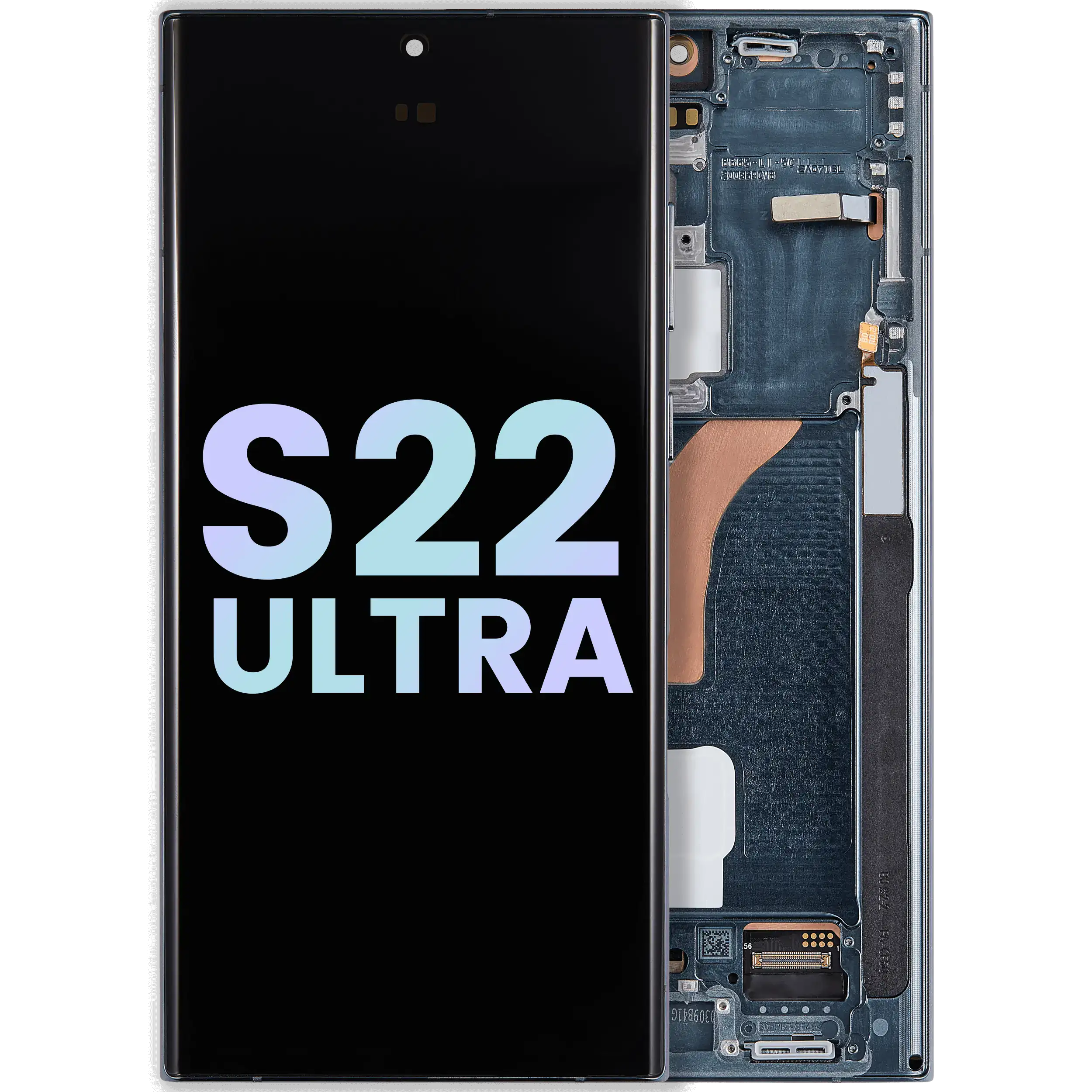Display OLED completo con Frame per Samsung Galaxy S22 Ultra 5G (Service Pack) (Verde)