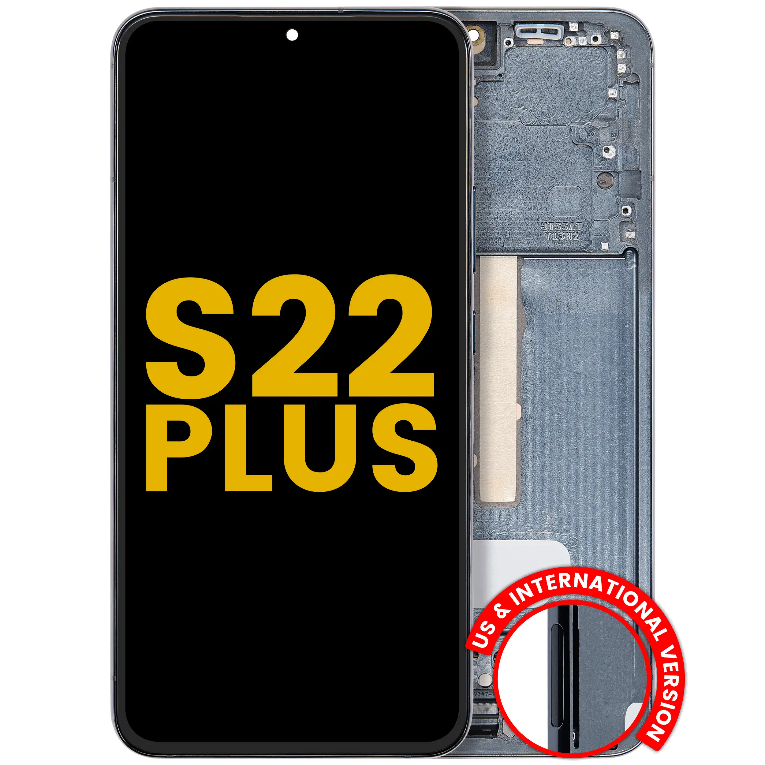 Display OLED completo con Frame per Samsung Galaxy S22 Plus 5G (US e International Version) (Refurbished) (Verde)