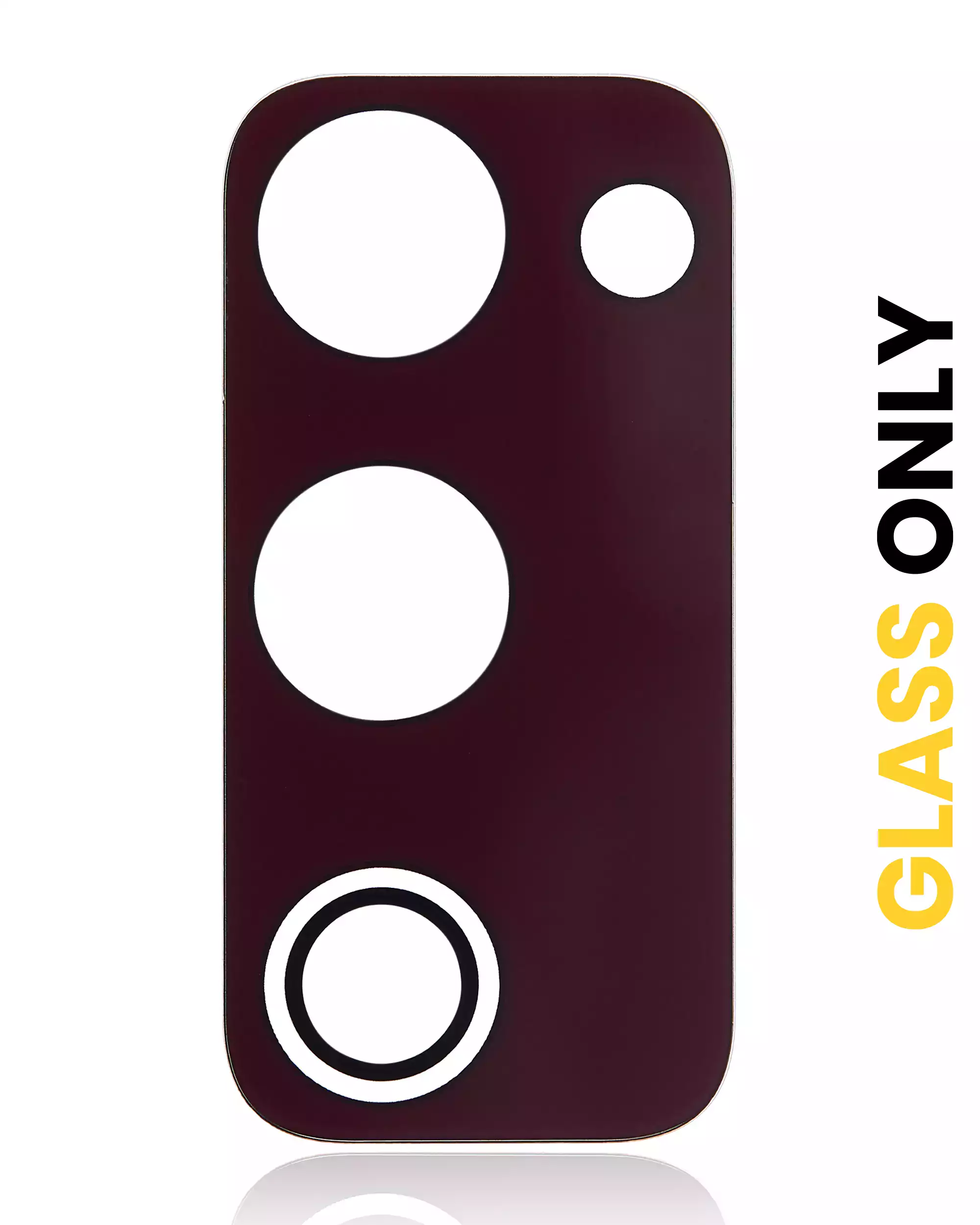 Lente fotocamera posteriore (solo vetro) con adesivo per Samsung Galaxy S20 FE 4G / 5G (Cloud Rosso) (10 pezzi)