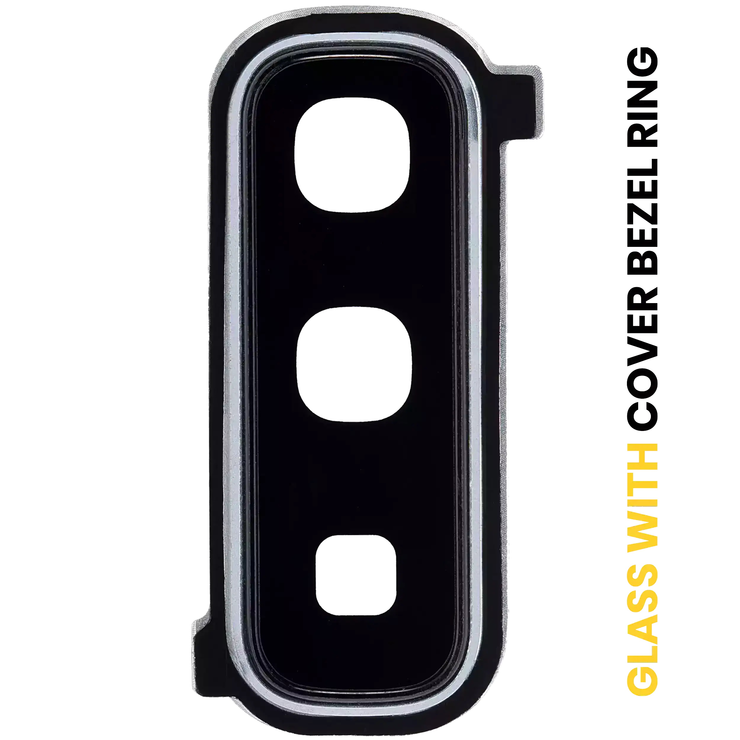 Lente fotocamera posteriore con Cover Cornice Ring per Samsung Galaxy Fold 4G (F900) / Fold 5G (F907) (Space Argento)