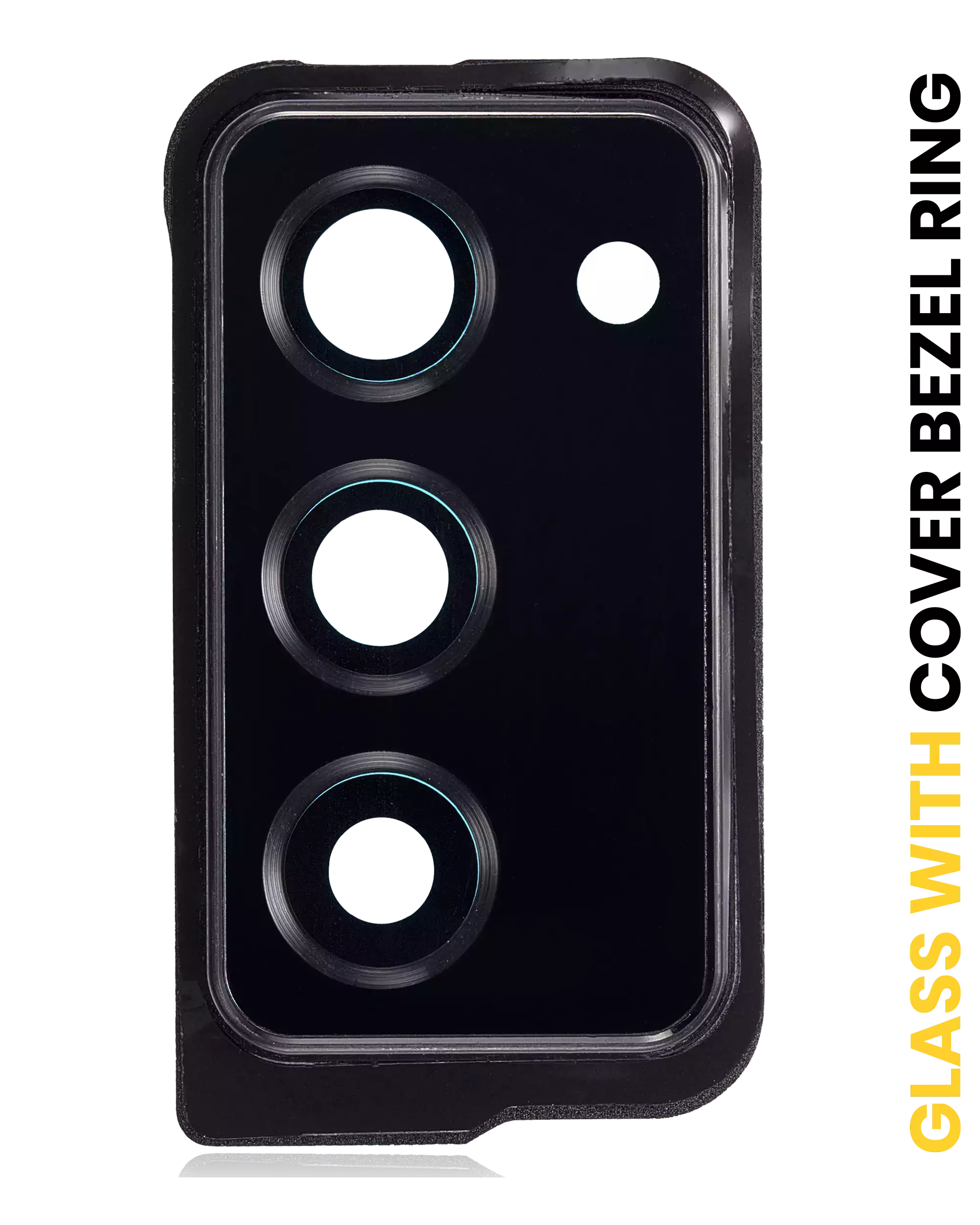 Lente fotocamera posteriore con Cover Cornice Ring per Samsung Galaxy Z Fold 2 5G (F916) (Mystic Nero)