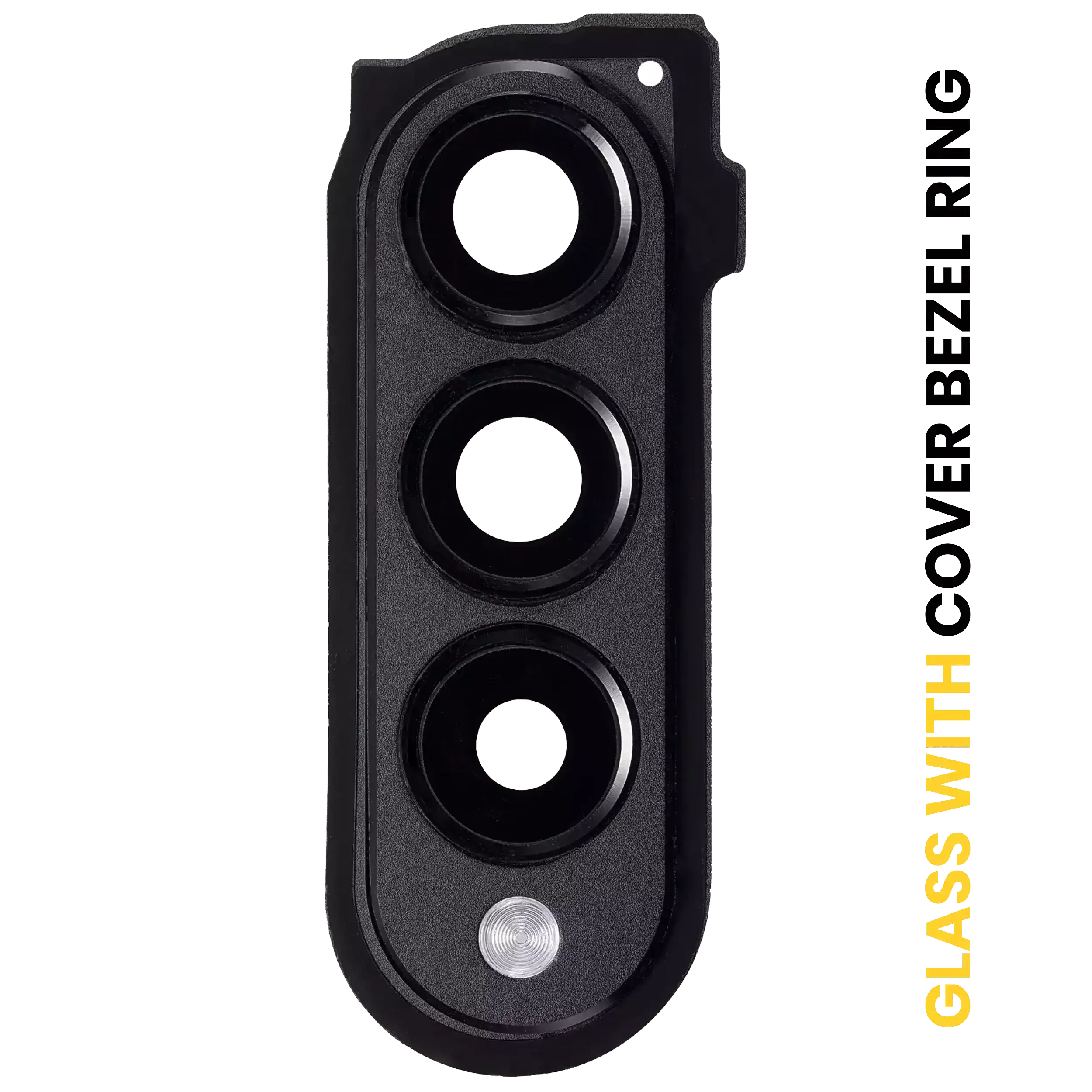 Lente fotocamera posteriore con Cover Cornice Ring per Samsung Galaxy Z Fold 3 5G (F926) (Phantom Nero)