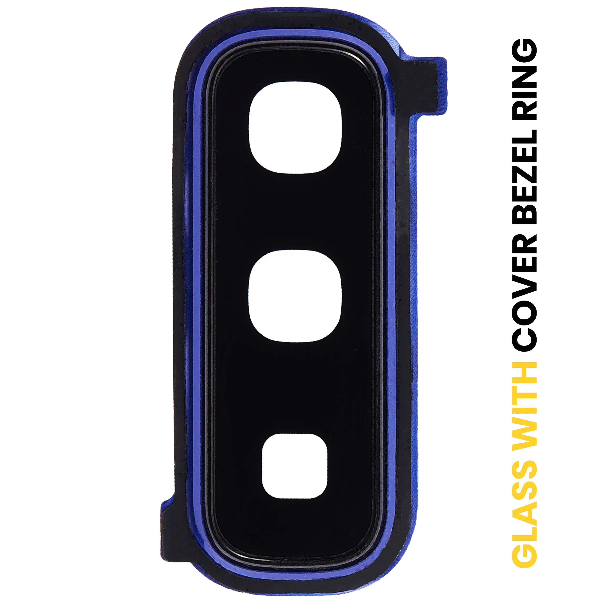 Lente fotocamera posteriore con Cover Cornice Ring per Samsung Galaxy Fold 4G (F900) / Fold 5G (F907) (Astro Blu)