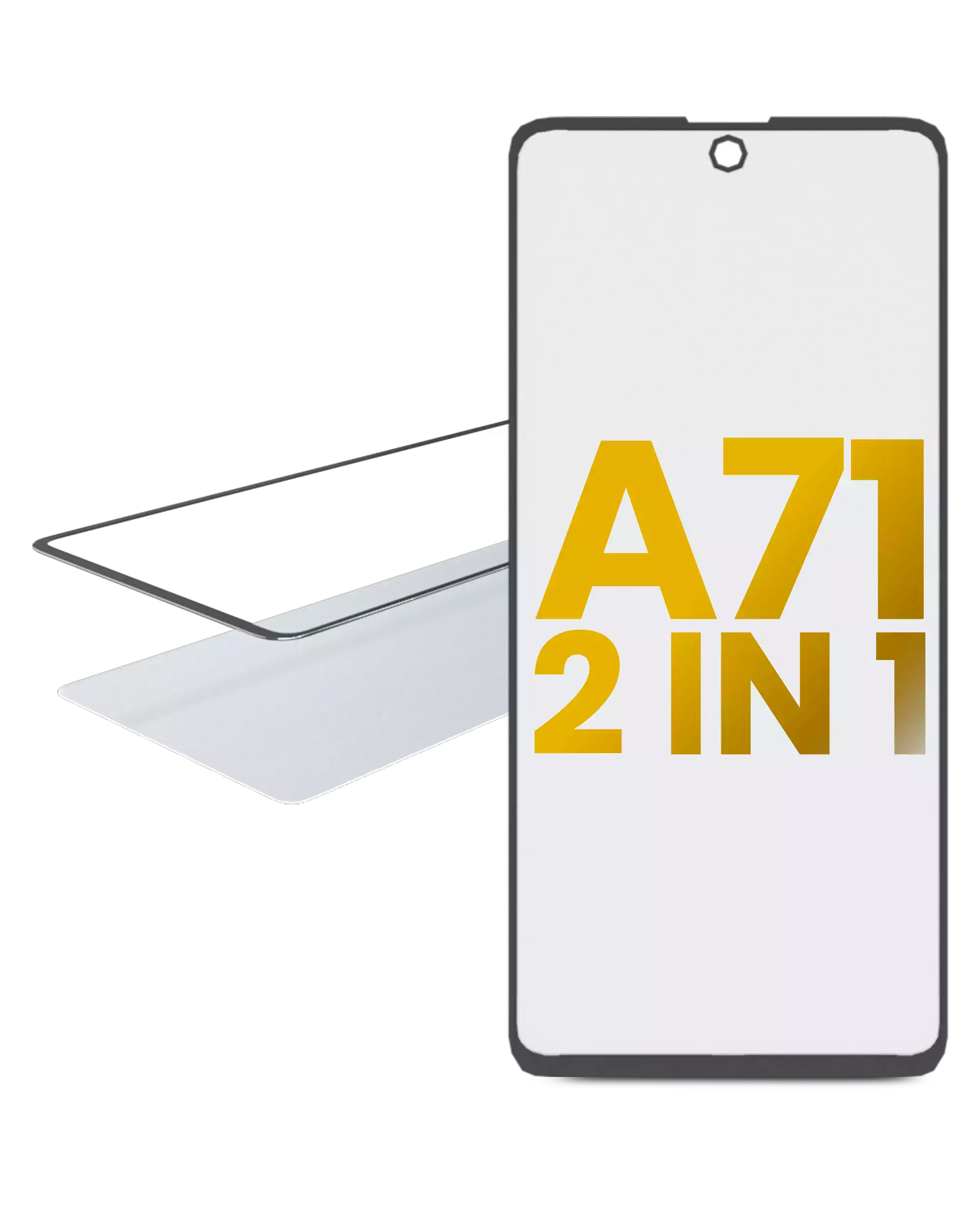 2 IN 1 Vetro frontale con OCA preinstallato per Samsung Galaxy A71 (A715 / 2020)