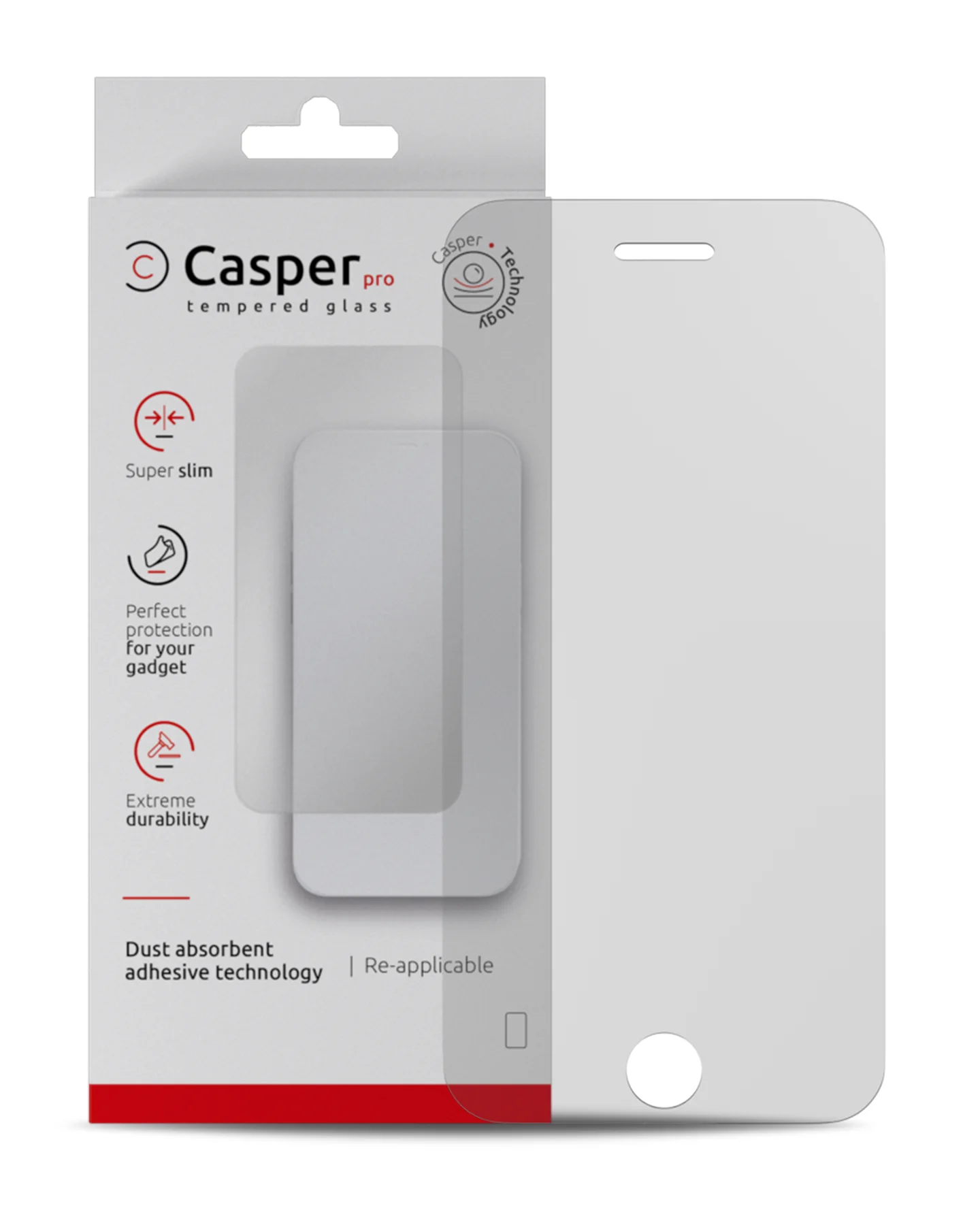Casper Pro Vetro temperato per iPhone 6 Plus / 6S Plus (confezione retail) (Matte)