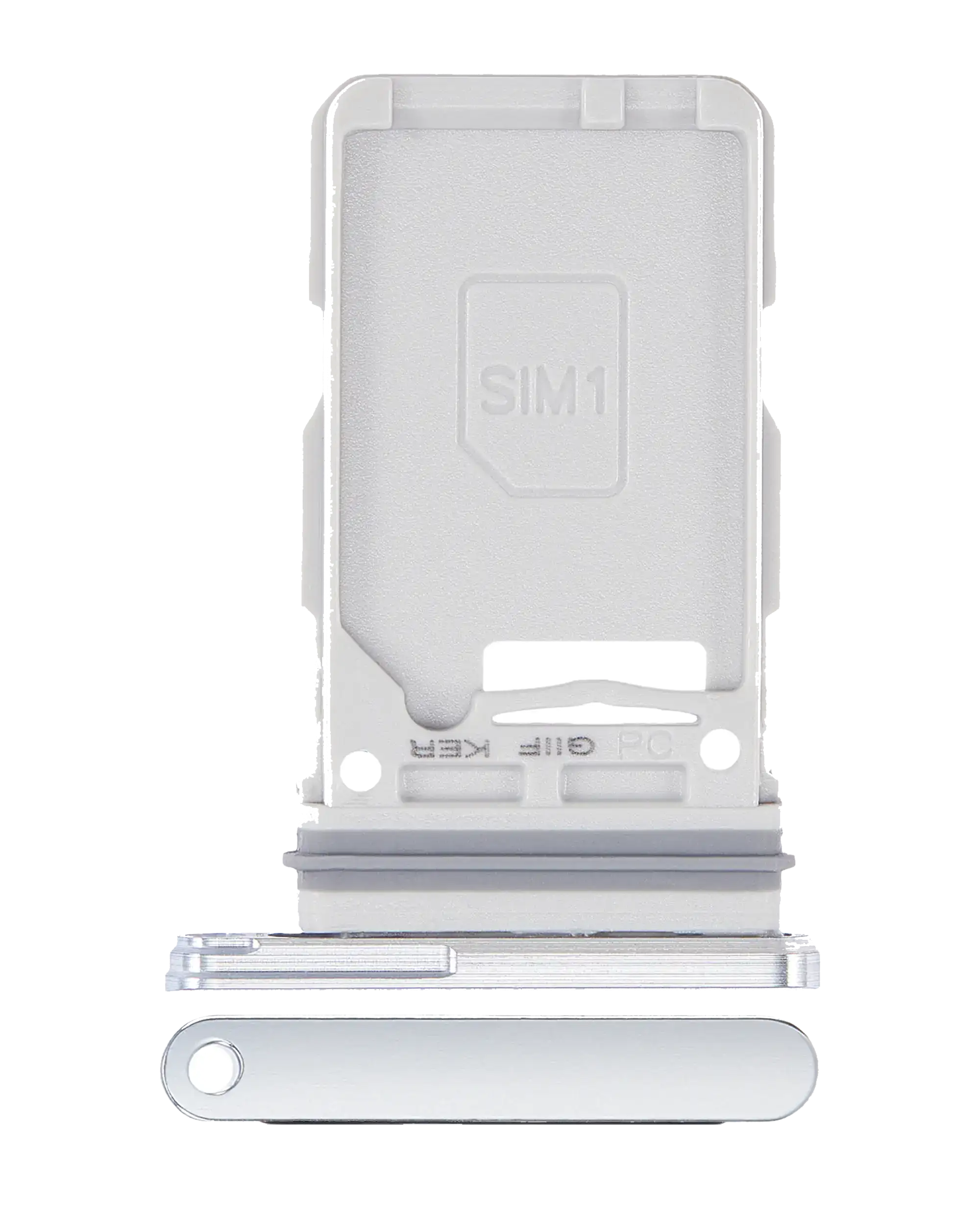 Carrellino SIM singola per Samsung Galaxy S21 Plus (Phantom Argento)