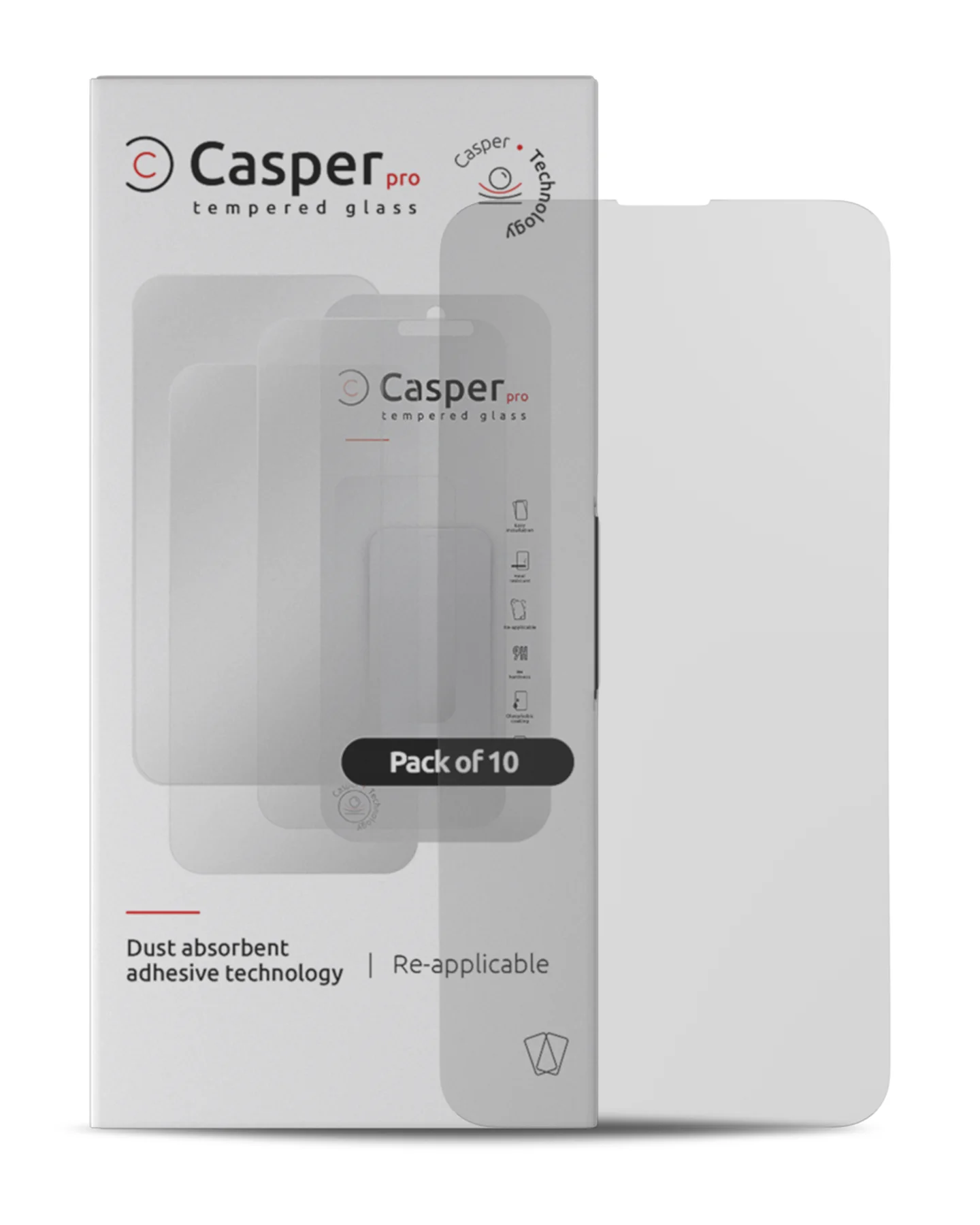 Casper Pro Vetro temperato per iPhone 13 Mini (10 pezzi) (Matte)