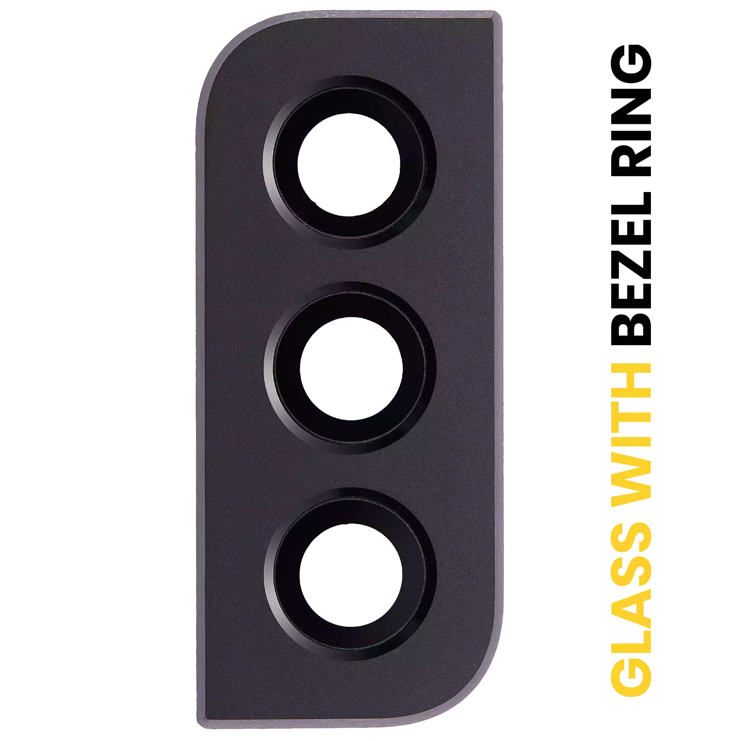 Lente fotocamera posteriore con Cornice Ring per Samsung Galaxy S22 / S22 Plus (Phantom Nero)