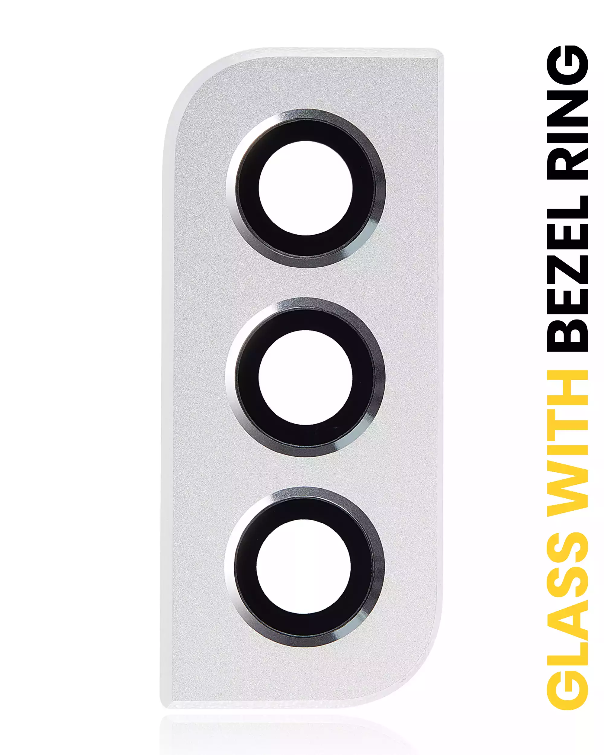 Lente fotocamera posteriore con Cornice Ring per Samsung Galaxy S22 / S22 Plus (Bianco)