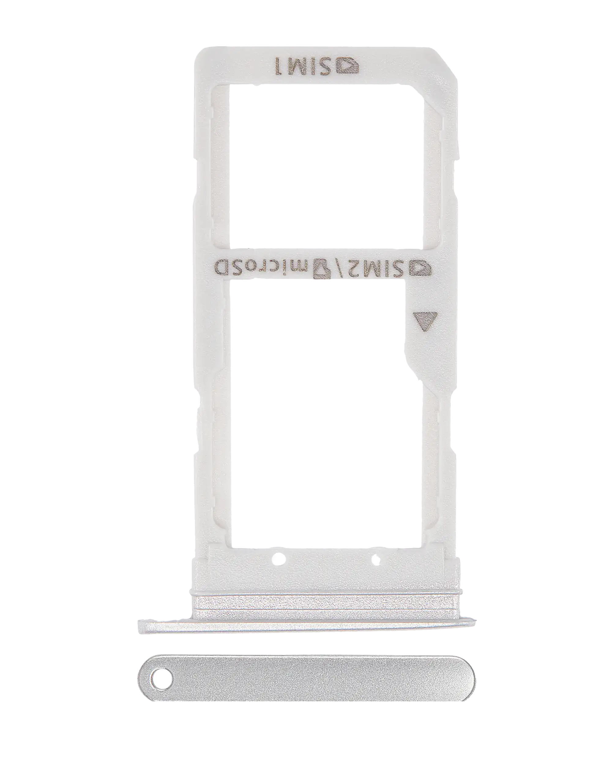 Carrellino doppia SIM per Samsung Galaxy S7 Edge (Bianco)
