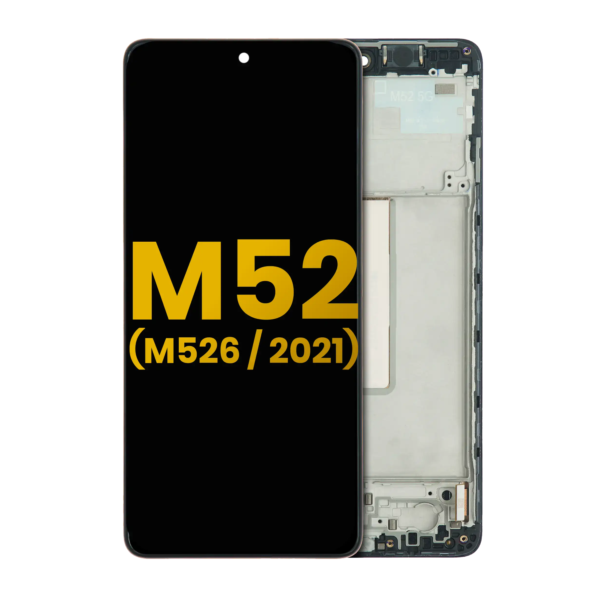 Display OLED completo con Frame per Samsung Galaxy M52 5G (M526 / 2021) (Refurbished) (tutti i colori)