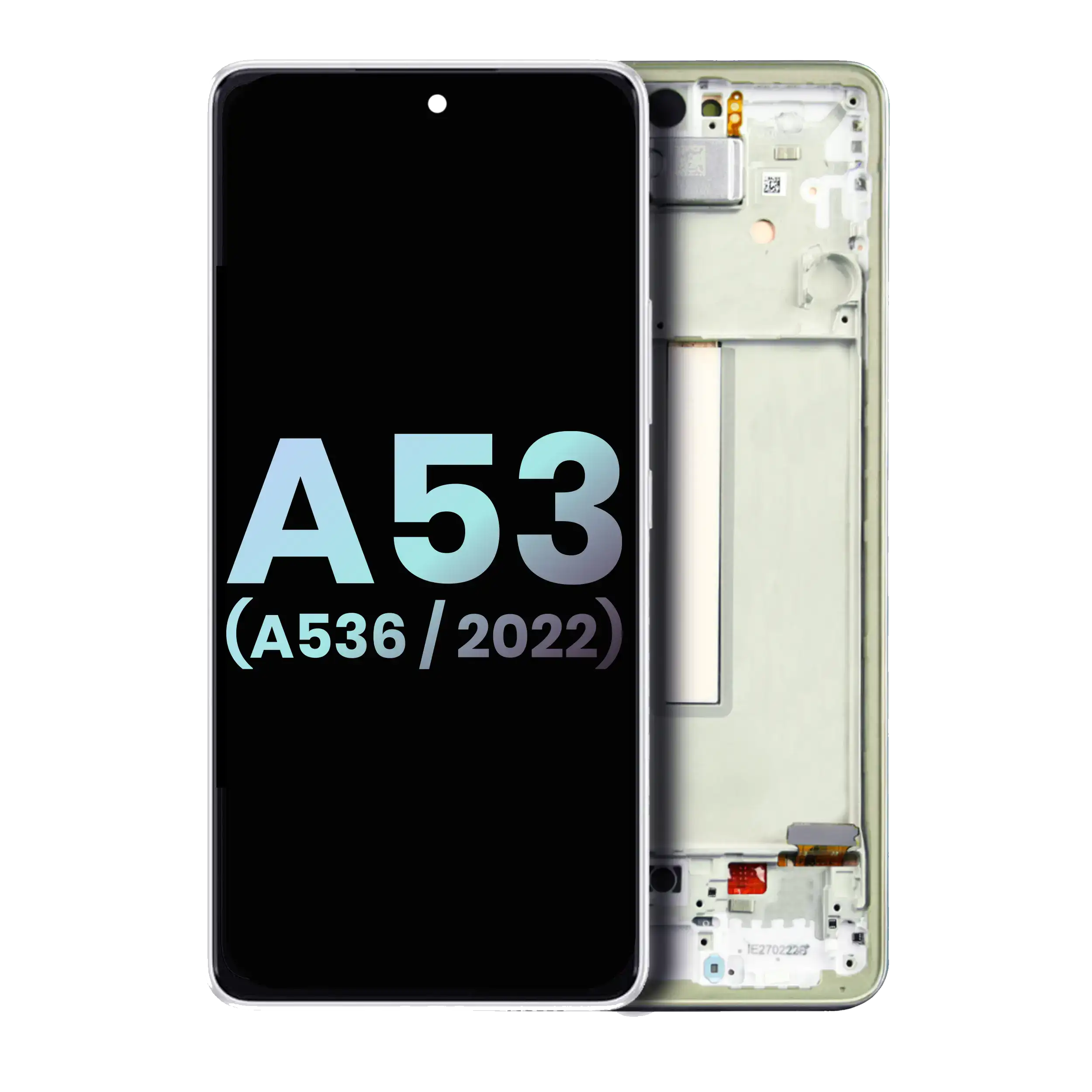 Display OLED completo con Frame per Samsung Galaxy A53 5G (A536 / 2022) (Service Pack) (Bianco)
