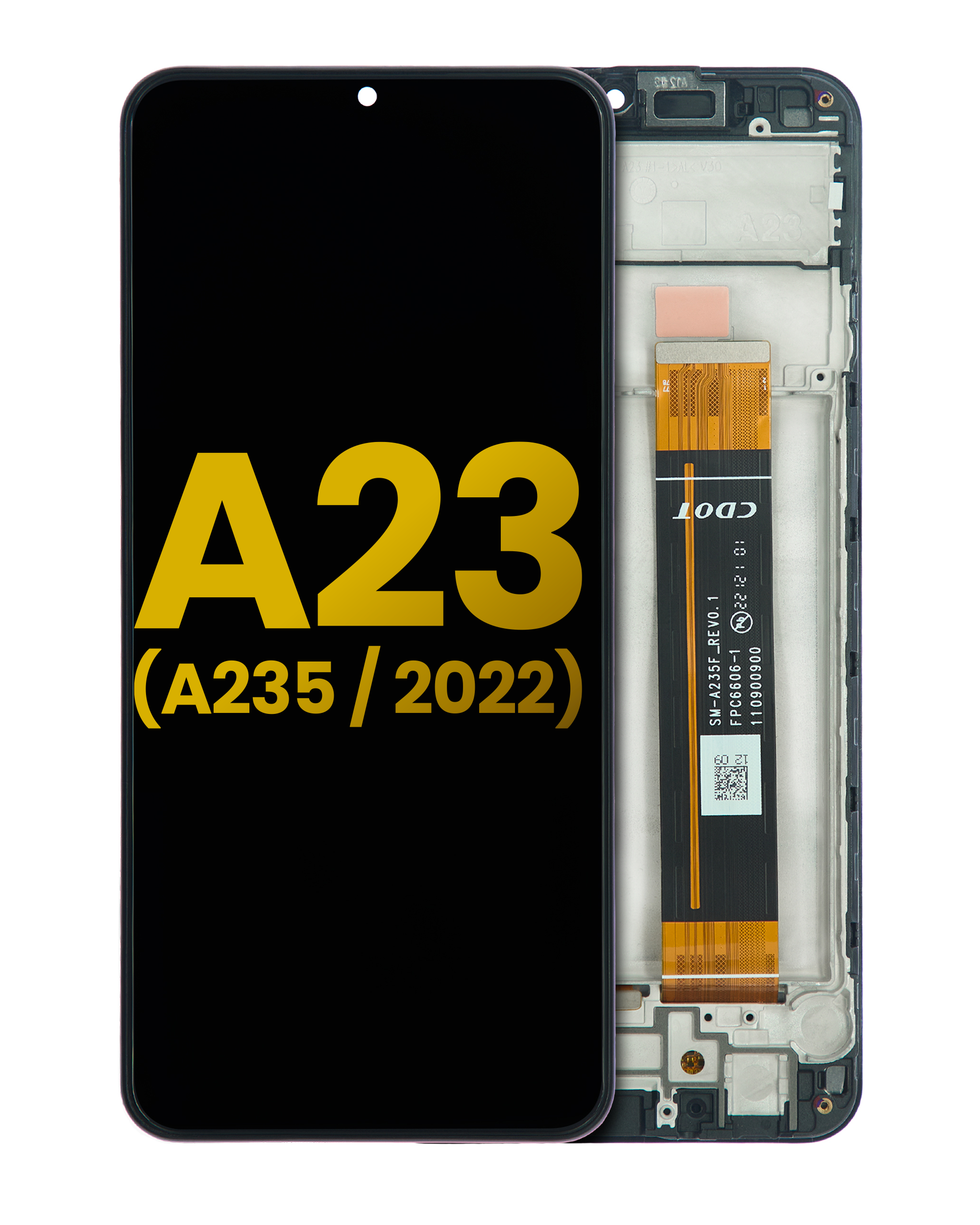 Display LCD completo con Frame per Samsung Galaxy A23 (A235 / 2022) (Refurbished) (tutti i colori)