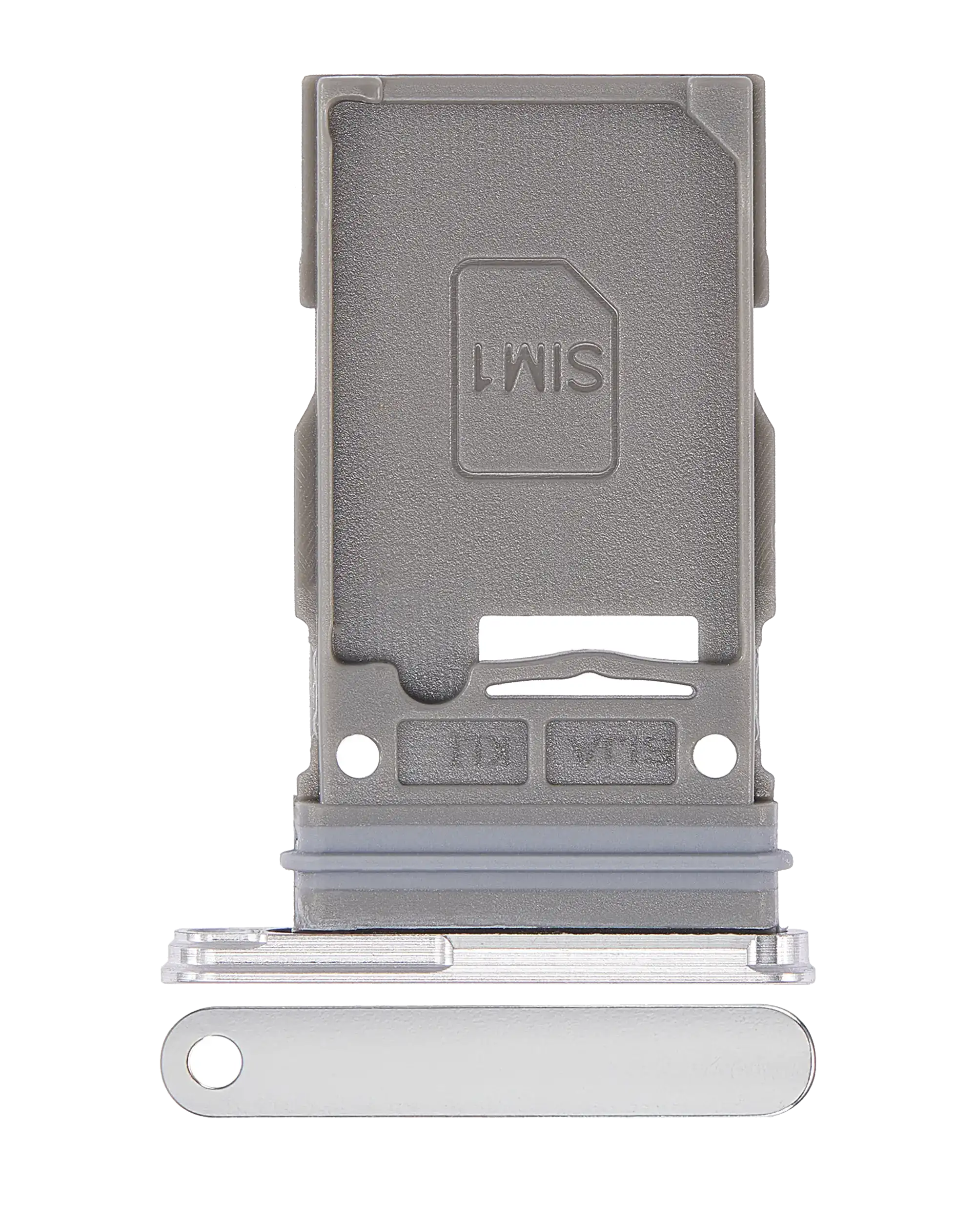 Carrellino SIM singola per Samsung Galaxy S22 5G / S22 Plus 5G (Bianco)