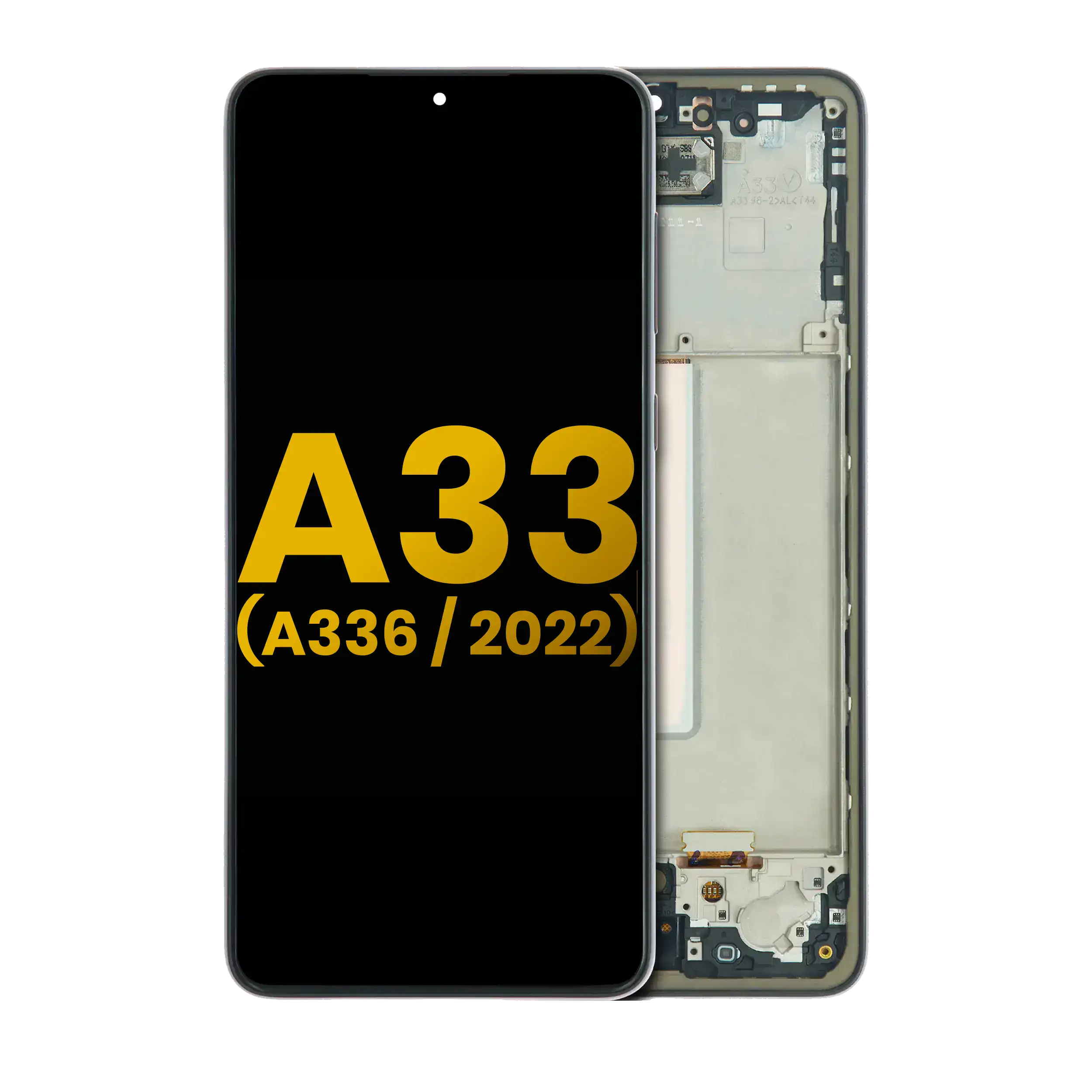 Display LCD completo con Frame per Samsung Galaxy A33 5G (A336 / 2022) (Refurbished) (Nero)