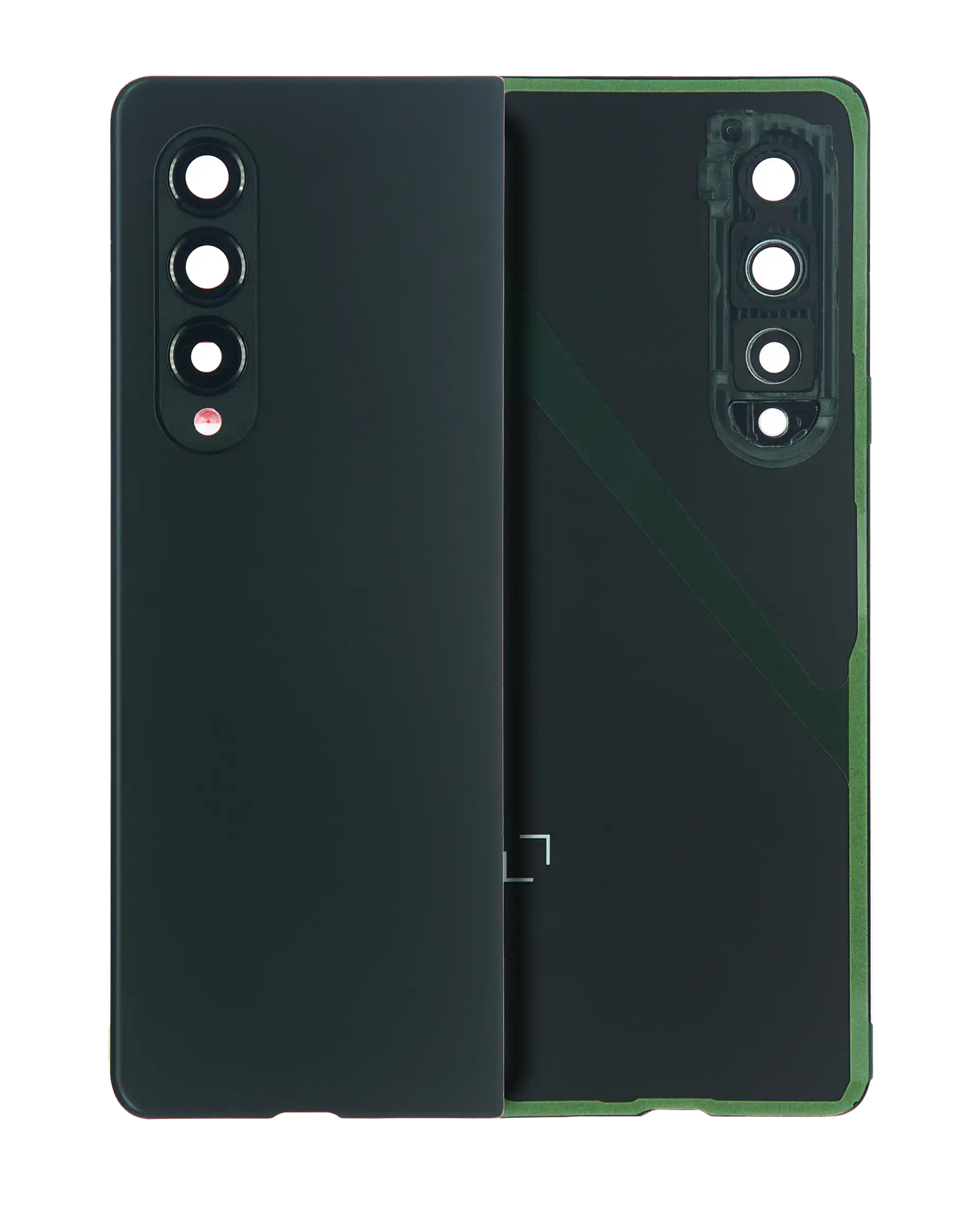 vetro cover posteriore con Vetro fotocamera per Samsung Galaxy Z Fold 3 5G (Premium) (Phantom Verde)