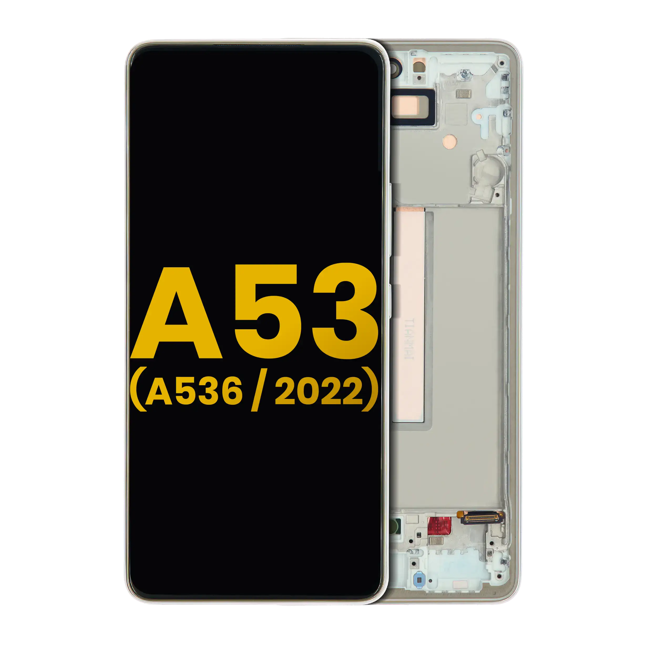 Display OLED completo con Frame per Samsung Galaxy A53 5G ( A536 / 2022) (Refurbished) (Bianco)