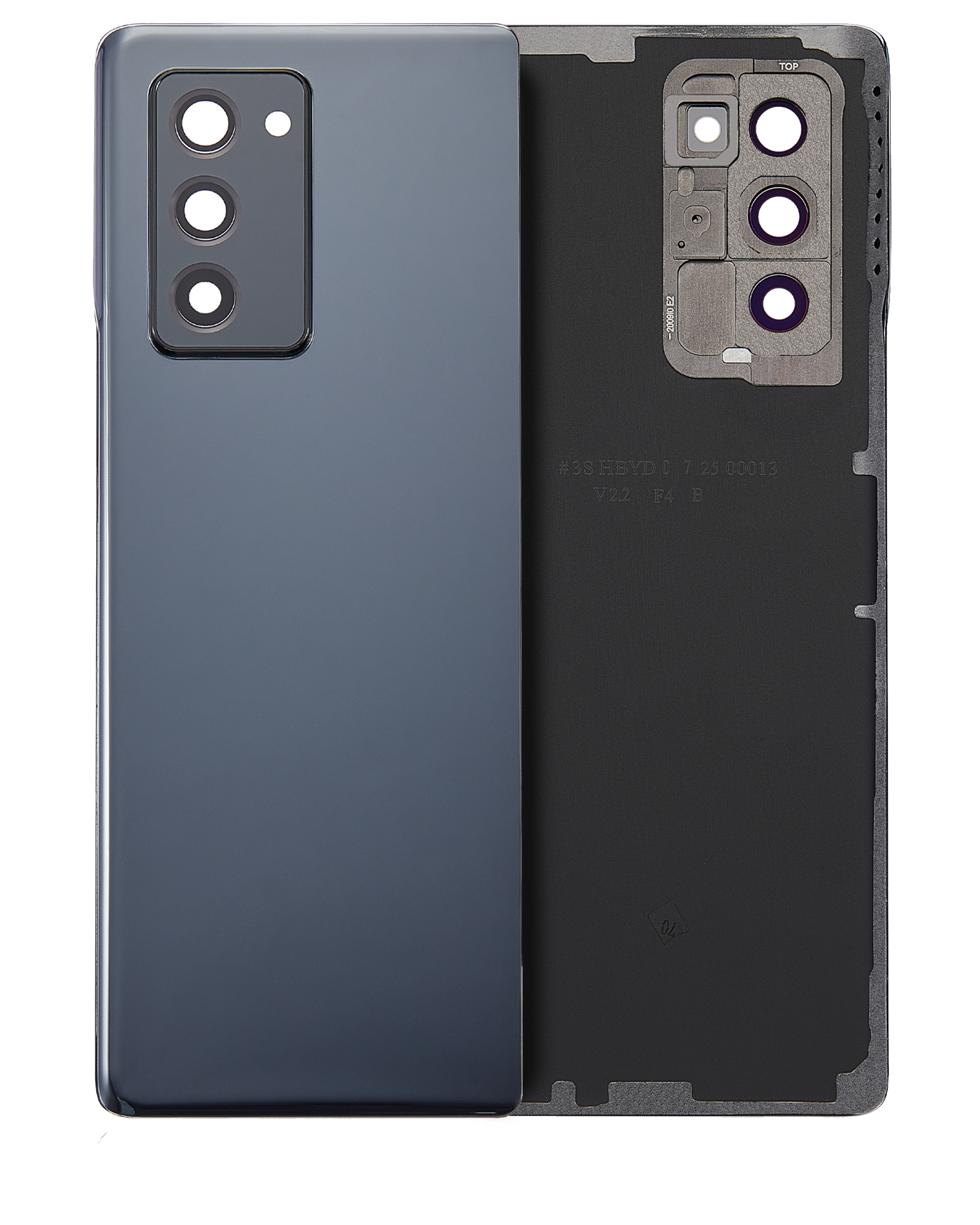 vetro cover posteriore con Vetro fotocamera per Samsung Galaxy Z Fold 2 5G (Aftermarket Plus) (Mystic Nero)