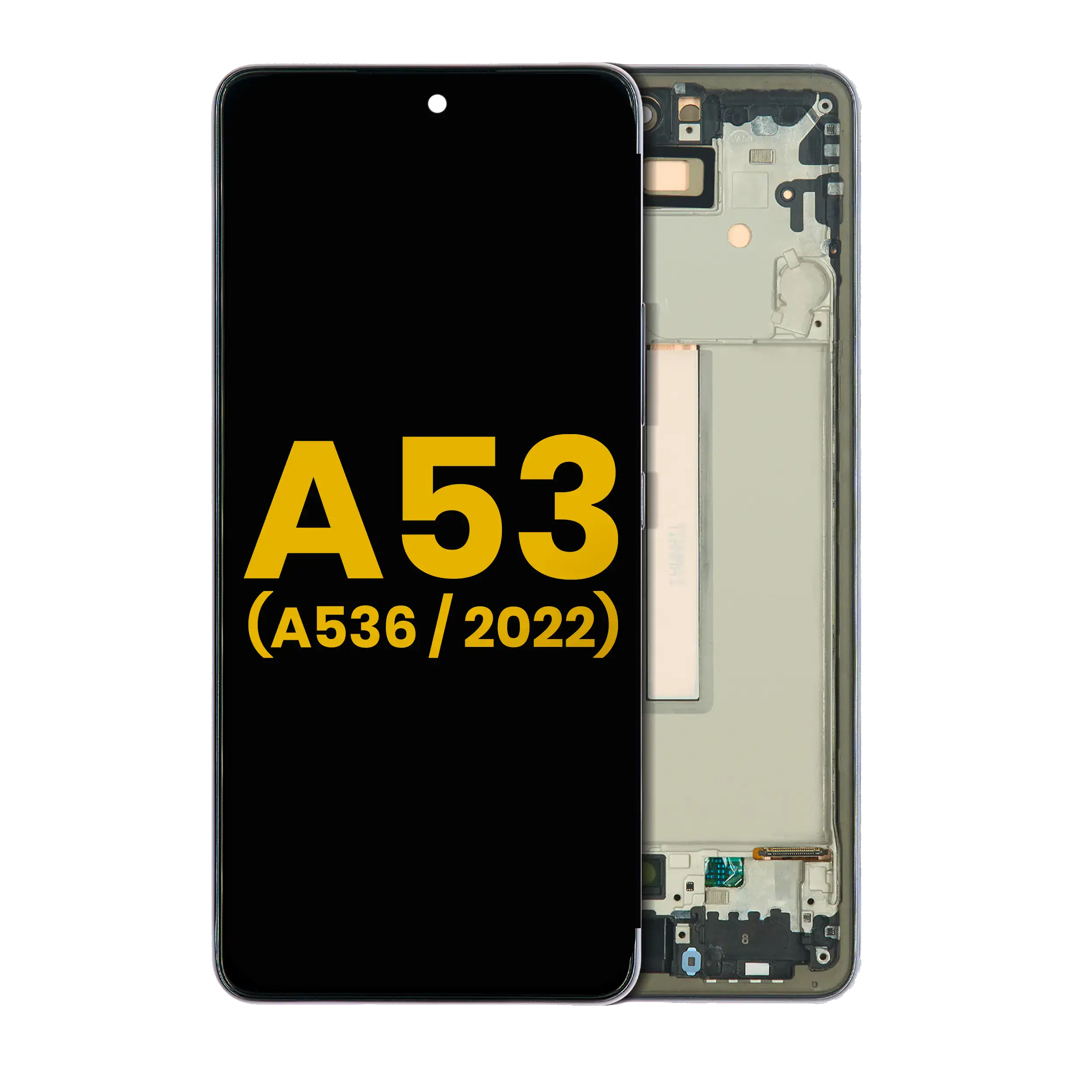 Display OLED completo con Frame per Samsung Galaxy A53 5G ( A536 / 2022) (Refurbished) (Nero)