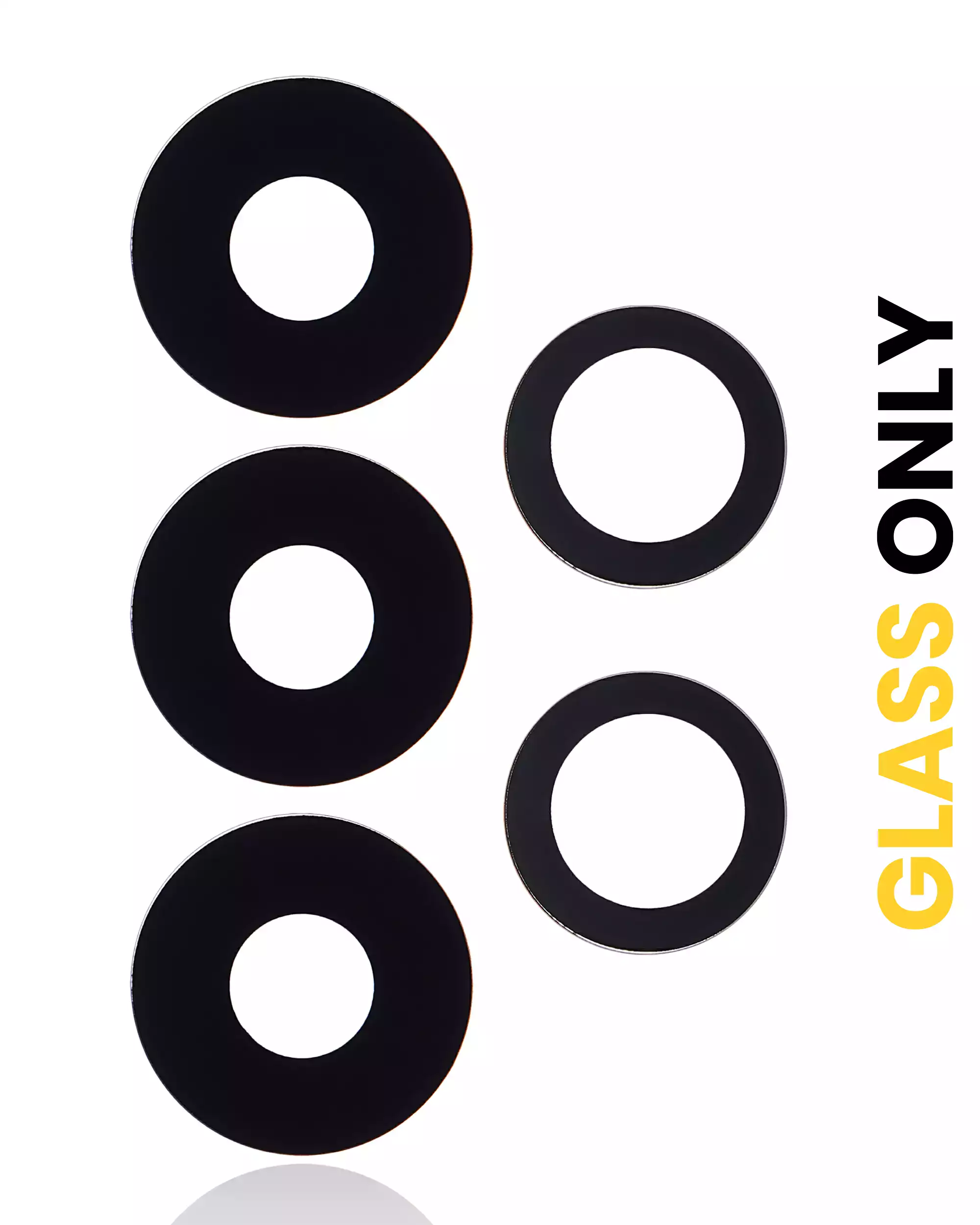 Lente fotocamera posteriore (solo vetro) con adesivo per Samsung Galaxy A13 (A135 / 2022) (5 set pezzi)