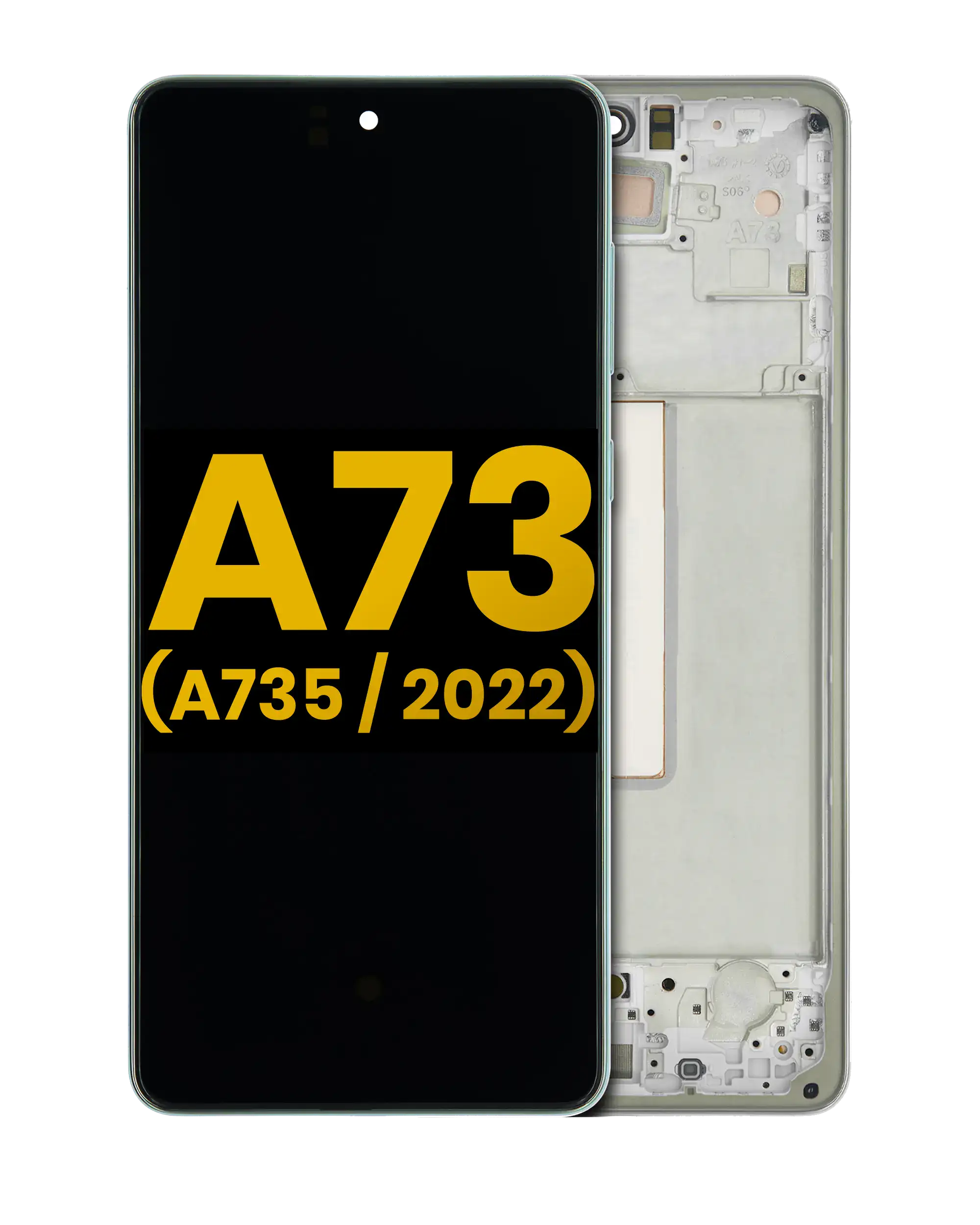 Display OLED completo con Frame per Samsung Galaxy A73 (A735 / 2022) (Refurbished) (Mint)