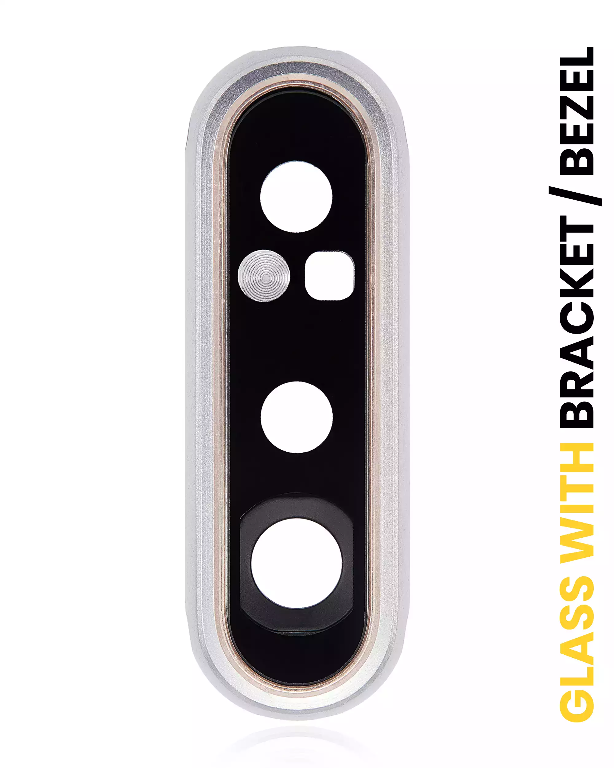 Lente fotocamera posteriore con staffa / Cornice per Samsung Galaxy A80 (A805 / 2019) (Ghost Bianco)