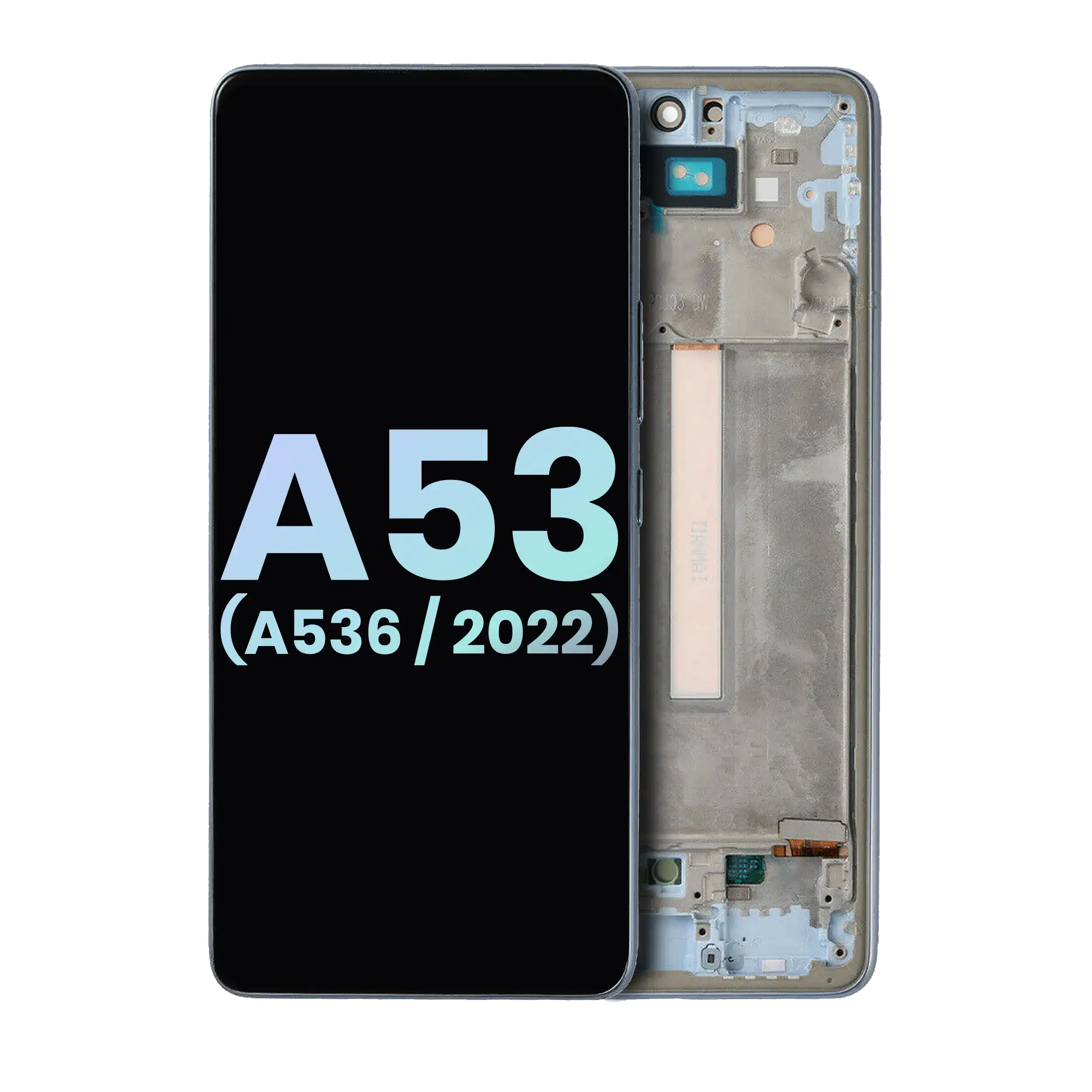 Display OLED completo con Frame per Samsung Galaxy A53 5G (A536 / 2022) (Service Pack) (Blu)