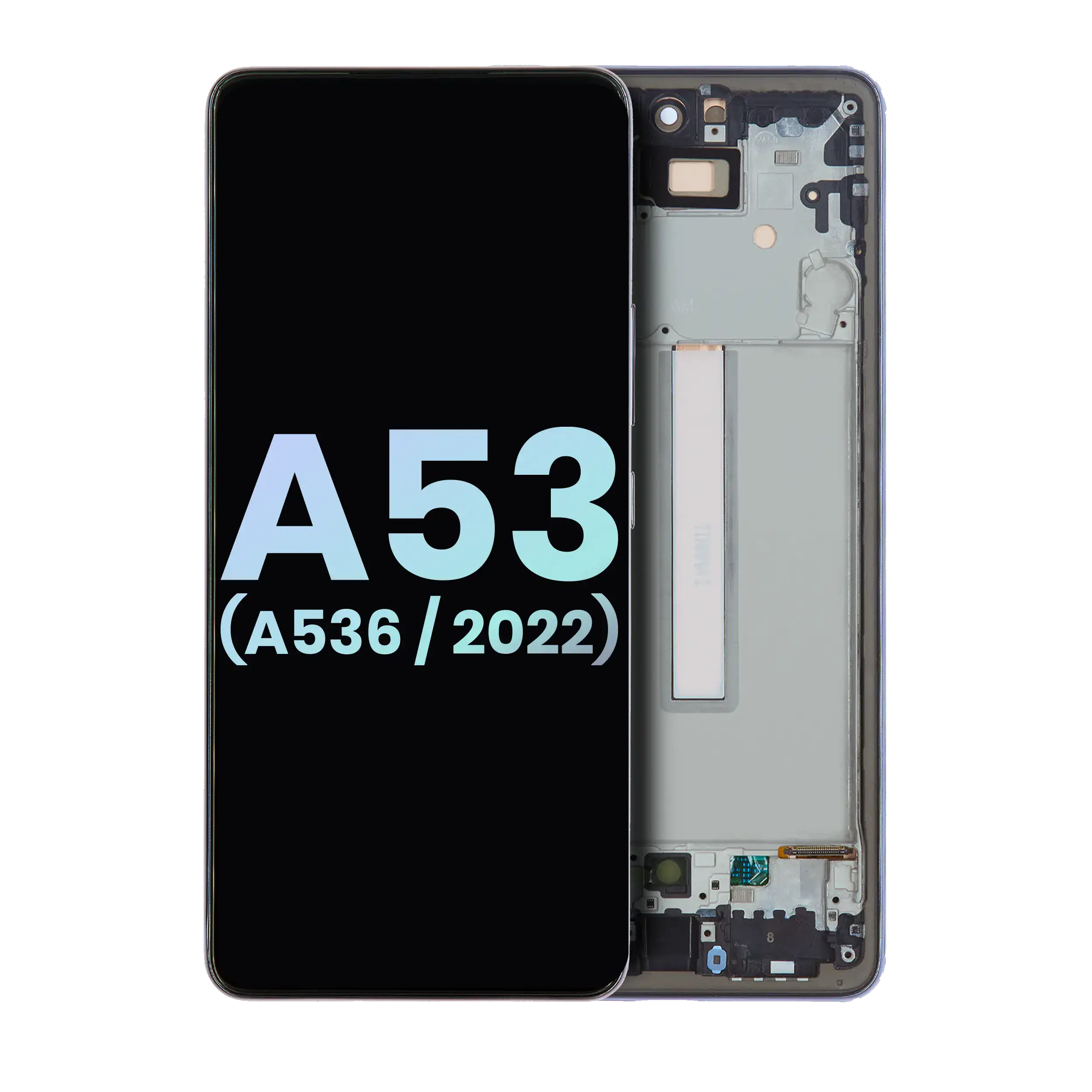 Display OLED completo con Frame per Samsung Galaxy A53 5G (A536 / 2022) (Service Pack) (Nero)
