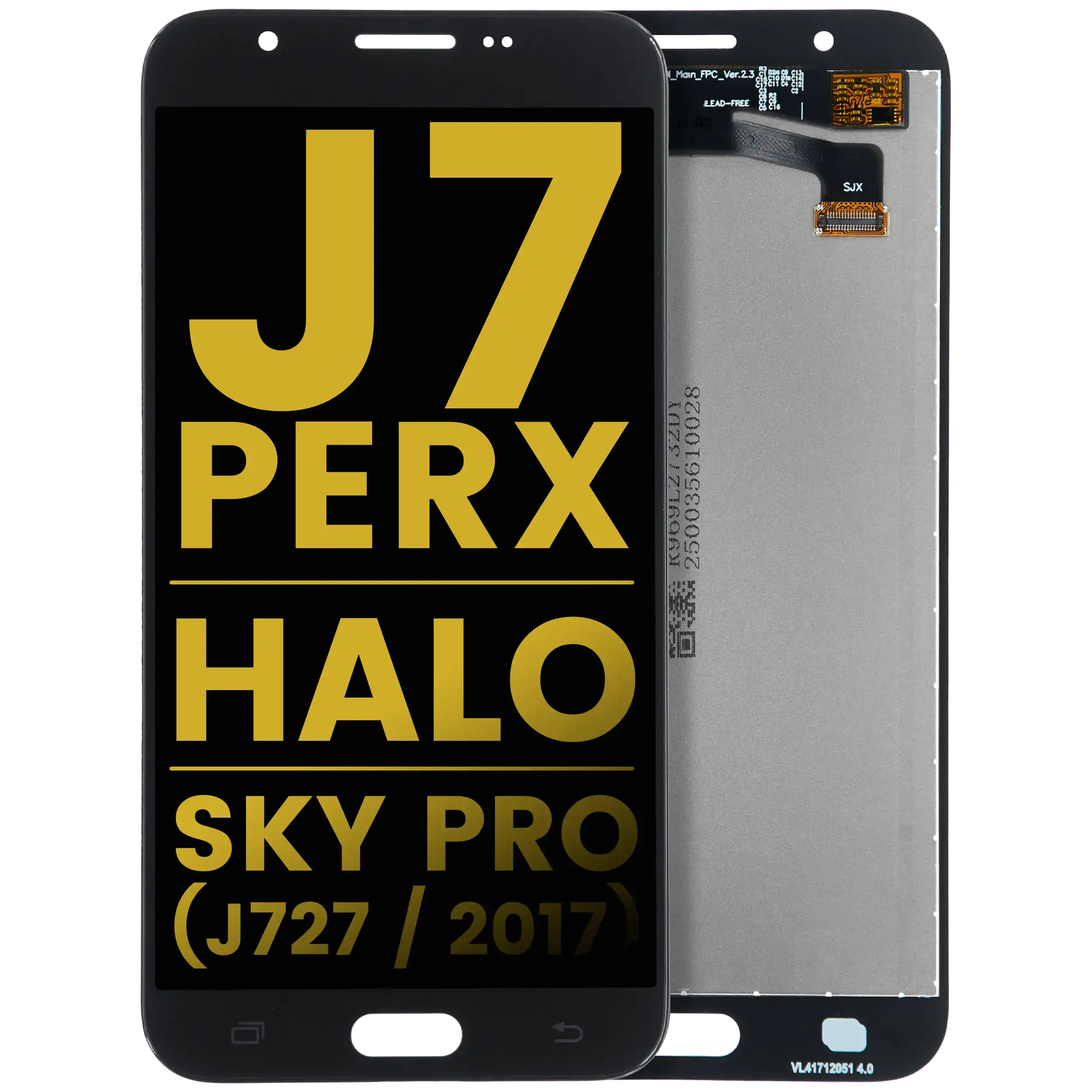Display LCD completo senza Frame per Samsung Galaxy J7 Perx / Halo / Sky Pro (J727 / 2017) (Refurbished) (Nero)