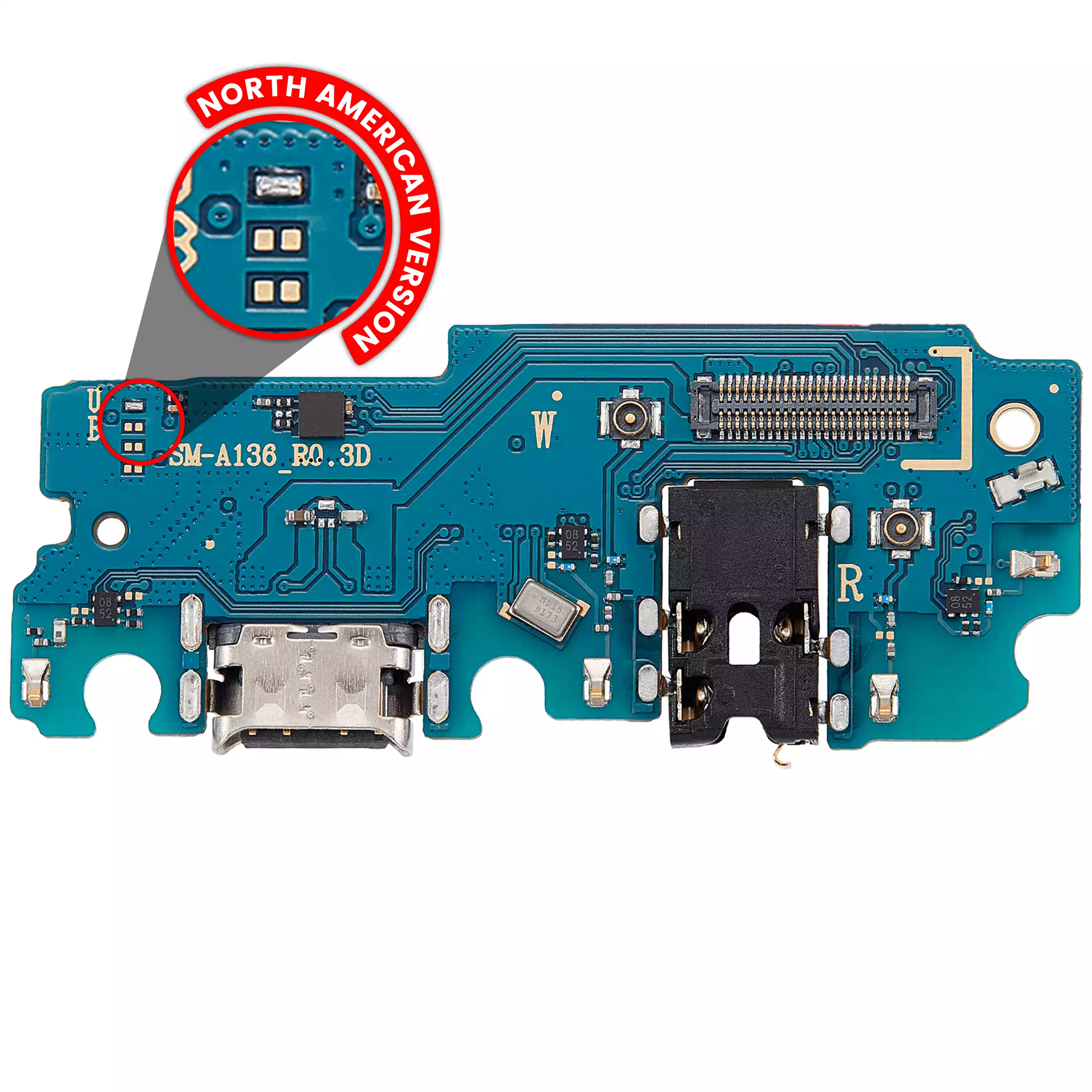 Connettore di ricarica Scheda con jack cuffie per Samsung Galaxy A13 5G (A136 / 2021) (US Version)