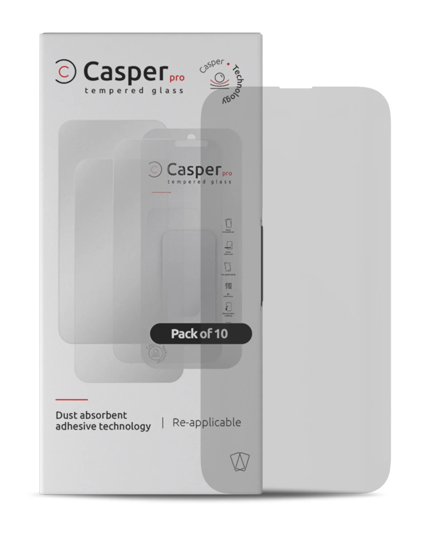 Casper Pro Vetro temperato per iPhone 14 Pro (10 pezzi) (Matte)