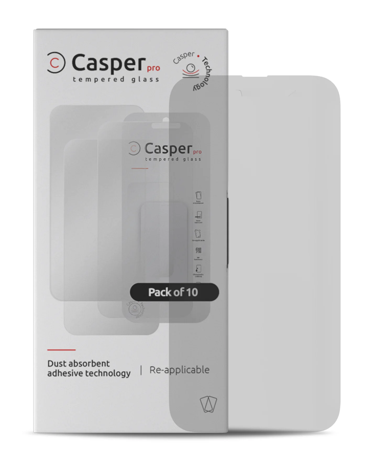 Casper Pro Vetro temperato per iPhone 14 Pro Max (10 pezzi) (Matte)