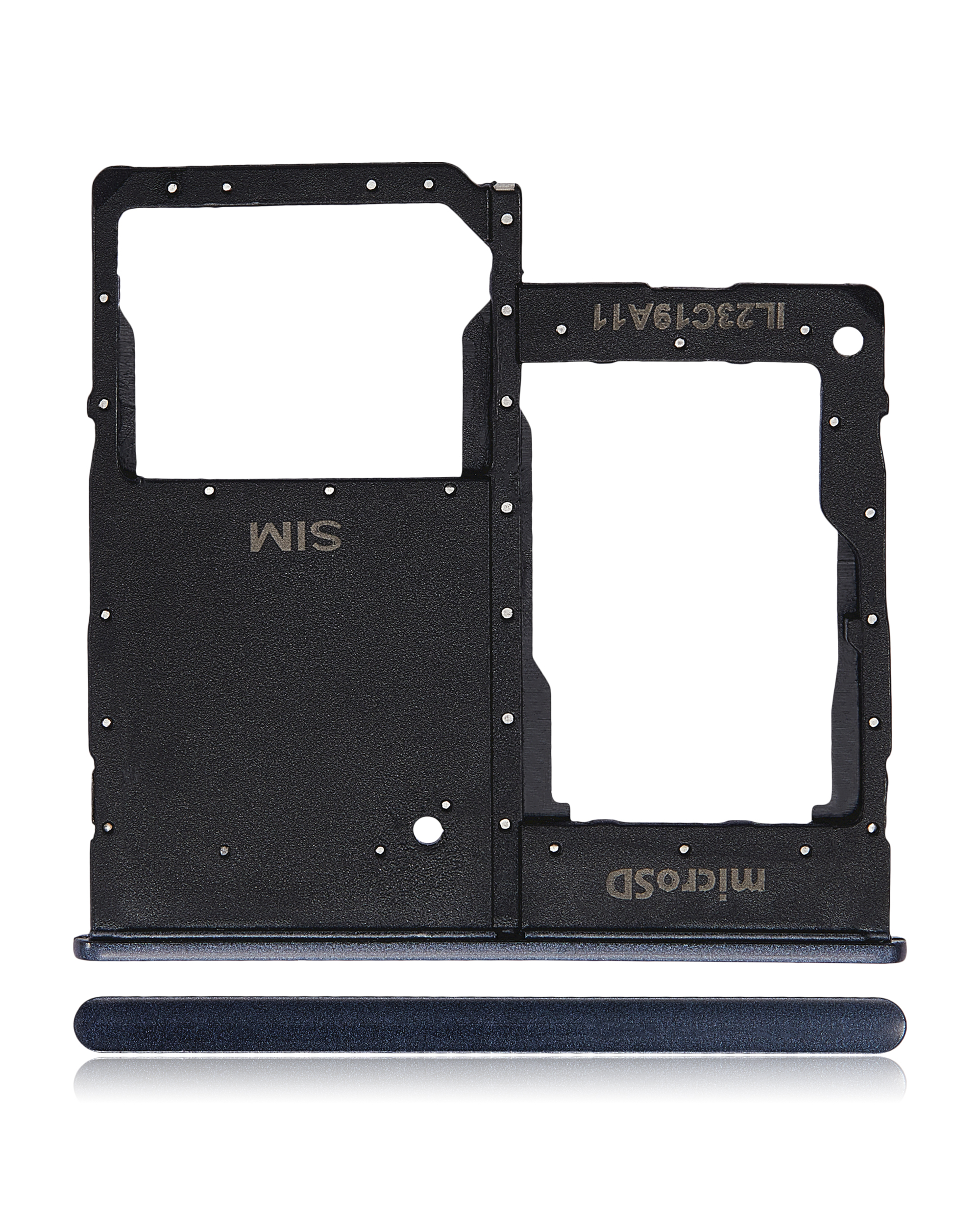 Carrellino SIM singola per Samsung Galaxy A20e (A202 / 2019) (Nero)
