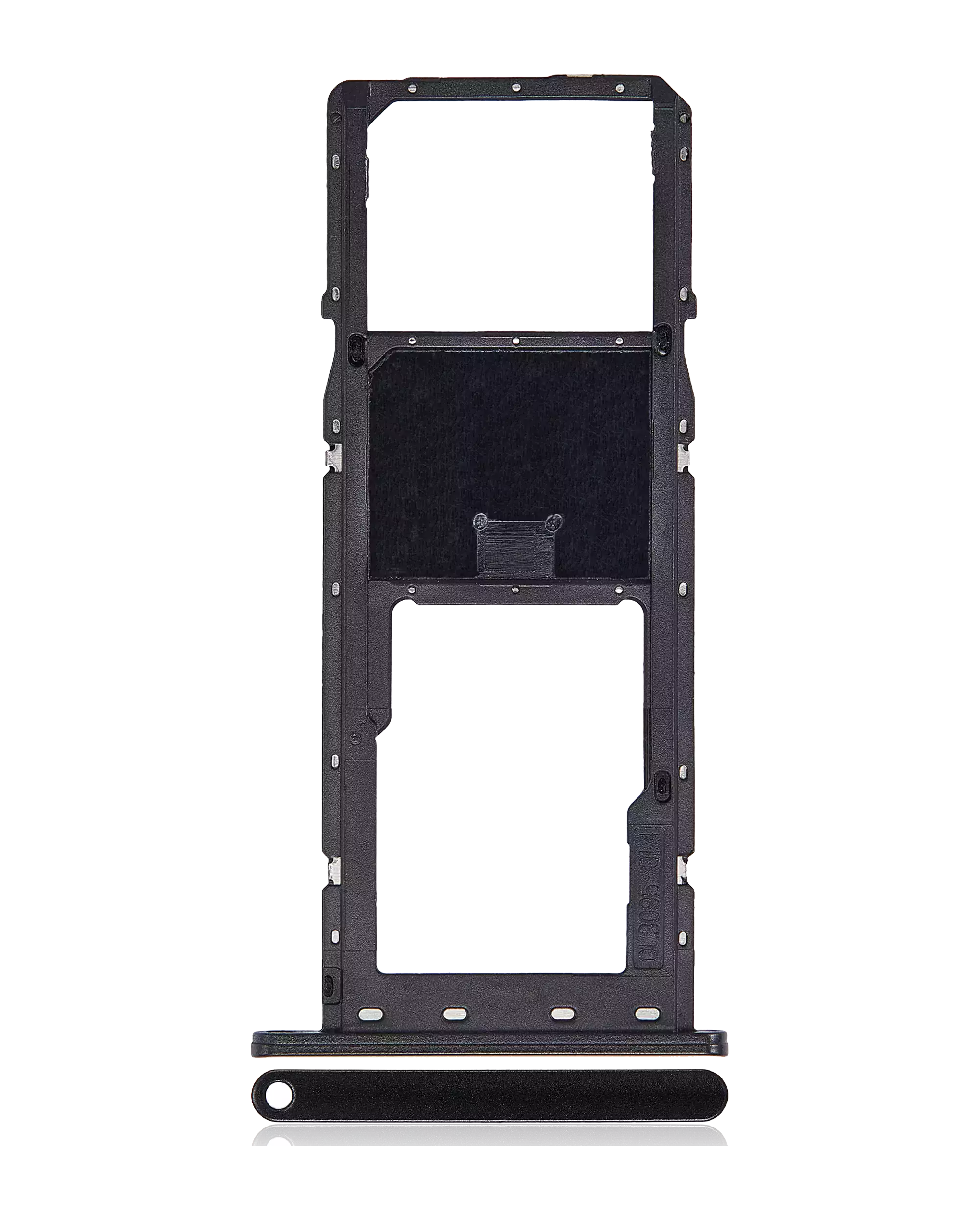 Carrellino SIM singola per Samsung Galaxy A03S (A037F / 2021) (Nero)