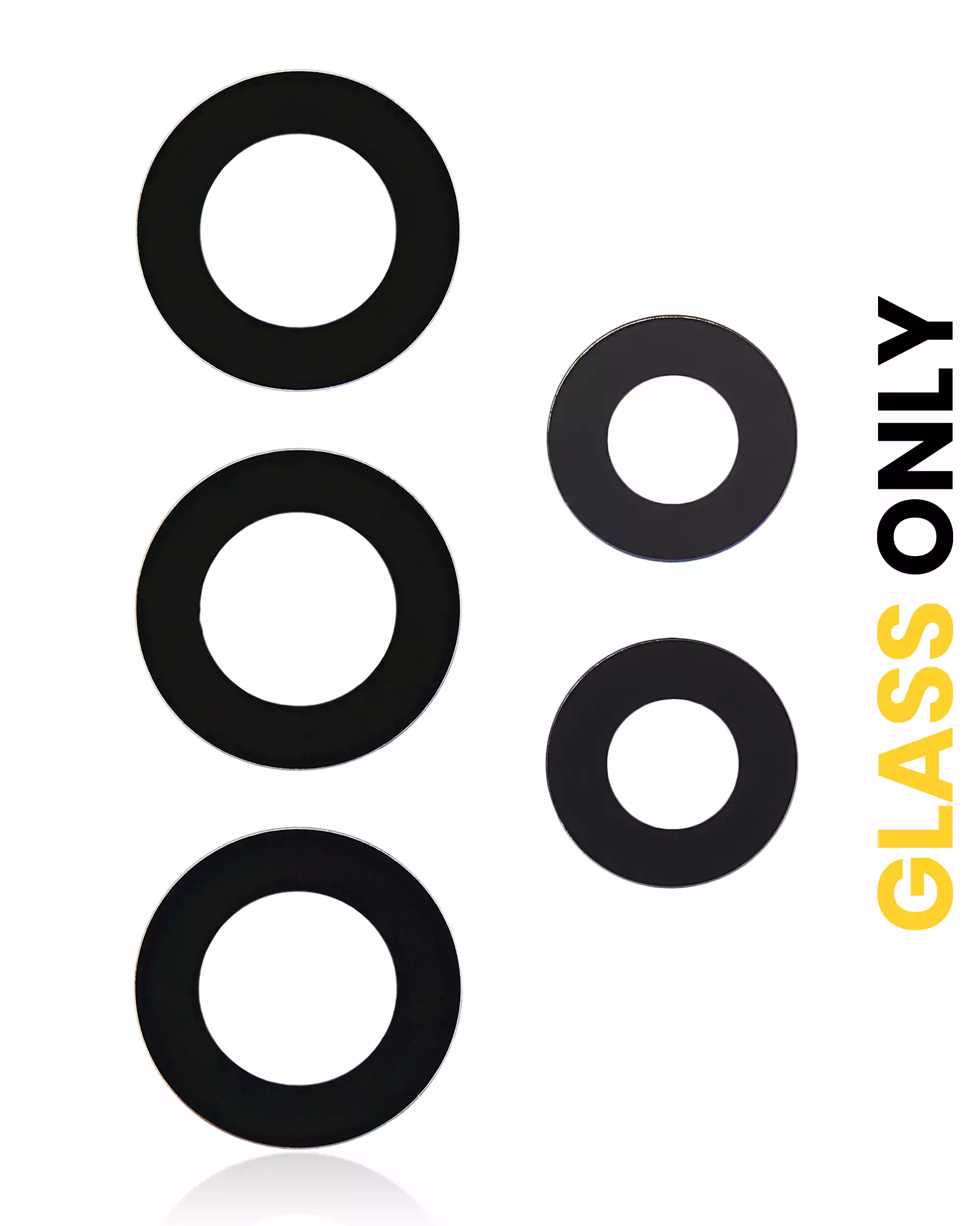 Lente fotocamera posteriore (solo vetro) con adesivo per Samsung Galaxy A53 5G (A536 / 2022) (Premium)