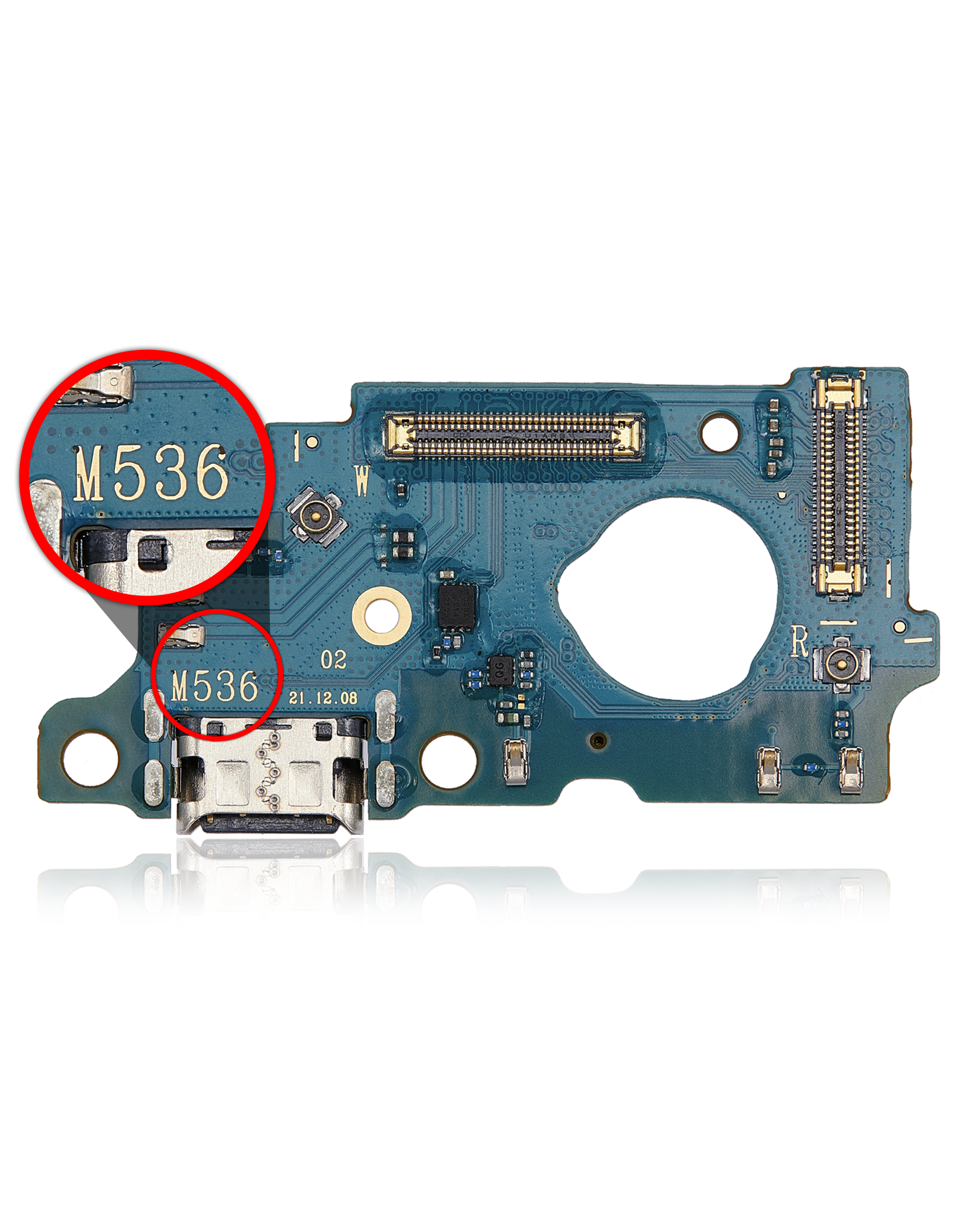 Connettore di ricarica con scheda per Samsung Galaxy M53 (M536 / 2022) (Premium)