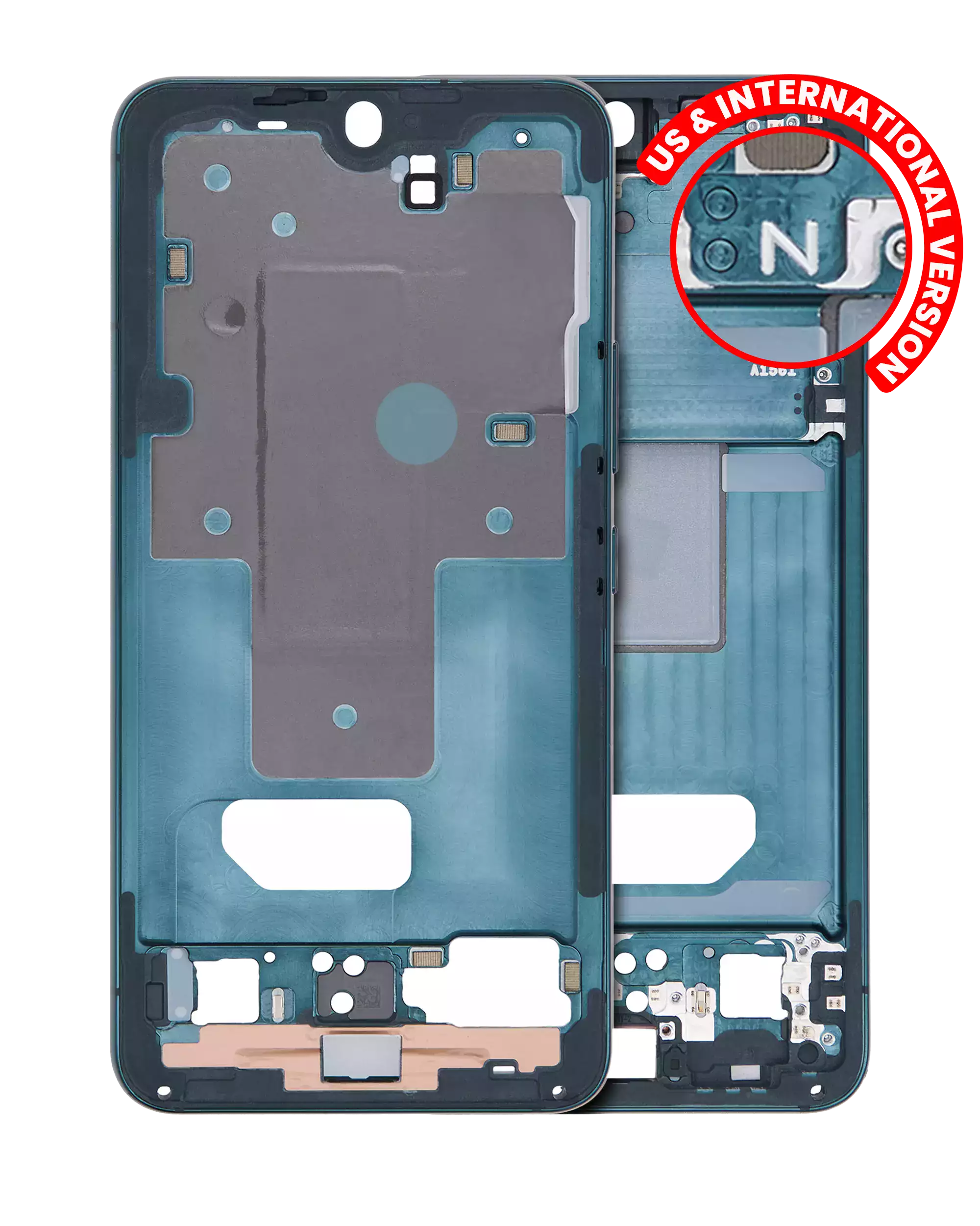 Frame centrale per Samsung Galaxy S22 5G (US e International Version) (Verde)