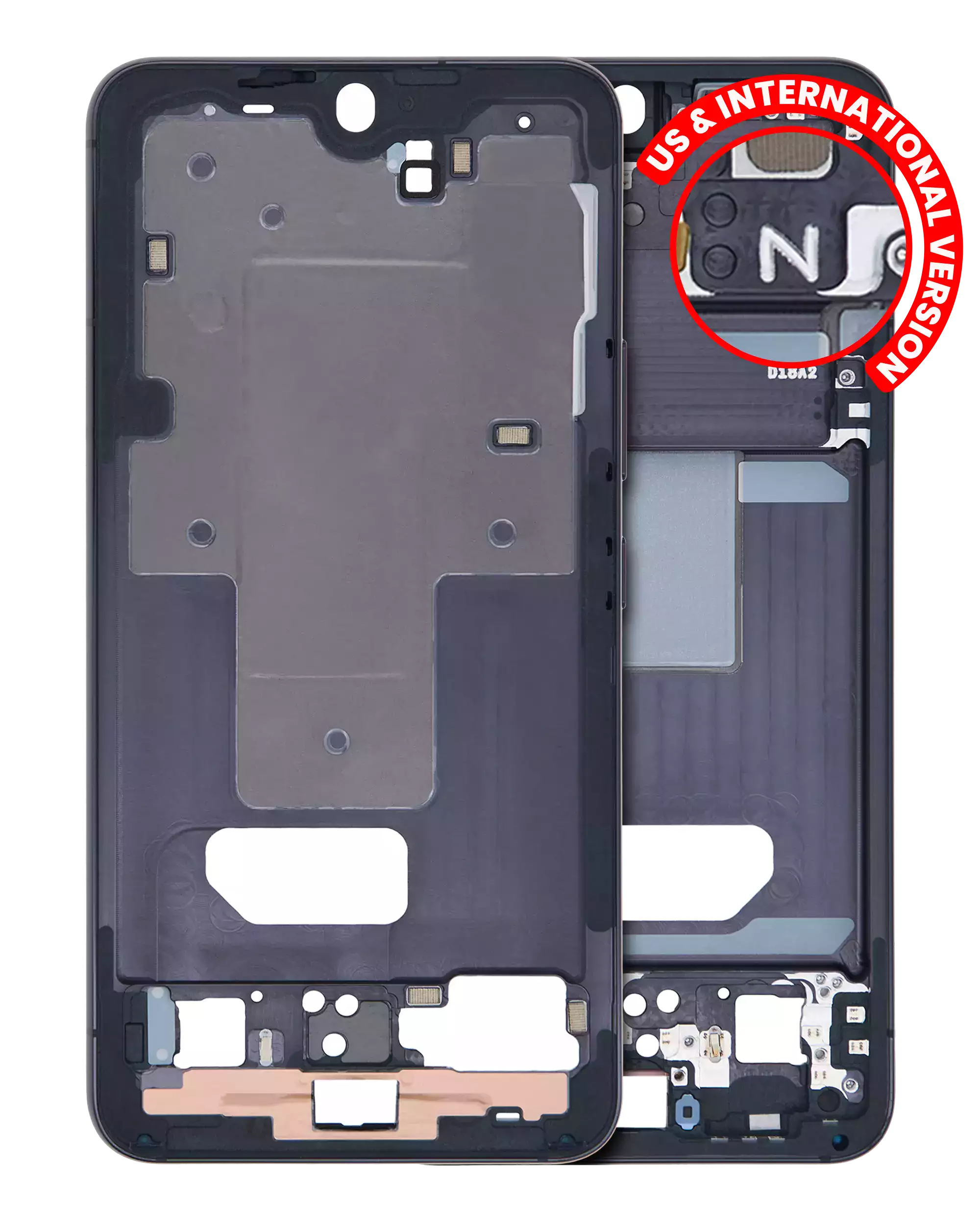 Frame centrale per Samsung Galaxy S22 5G (US e International Version) (Phantom Nero)