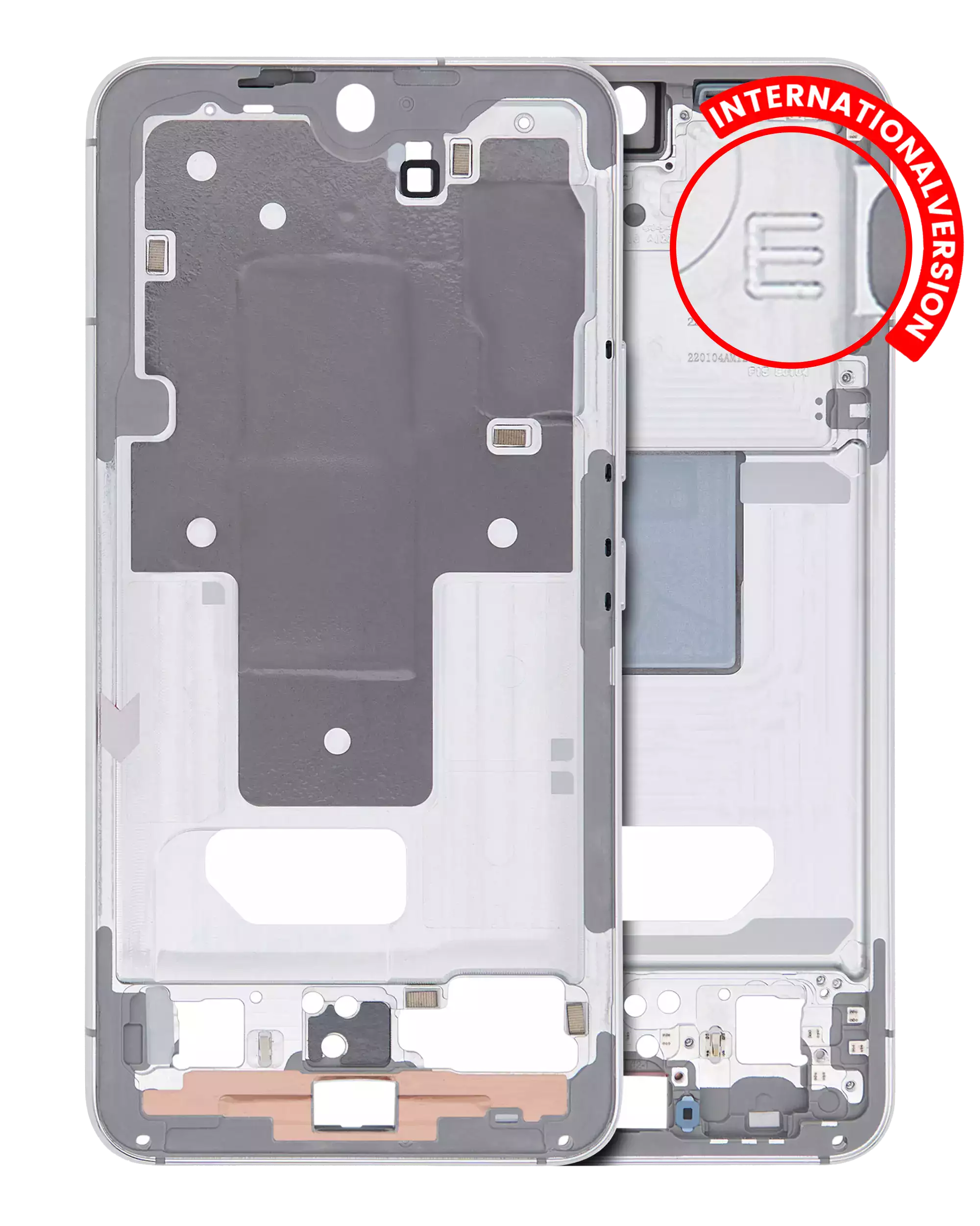 Frame centrale per Samsung Galaxy S22 5G (International Version) (Bianco)