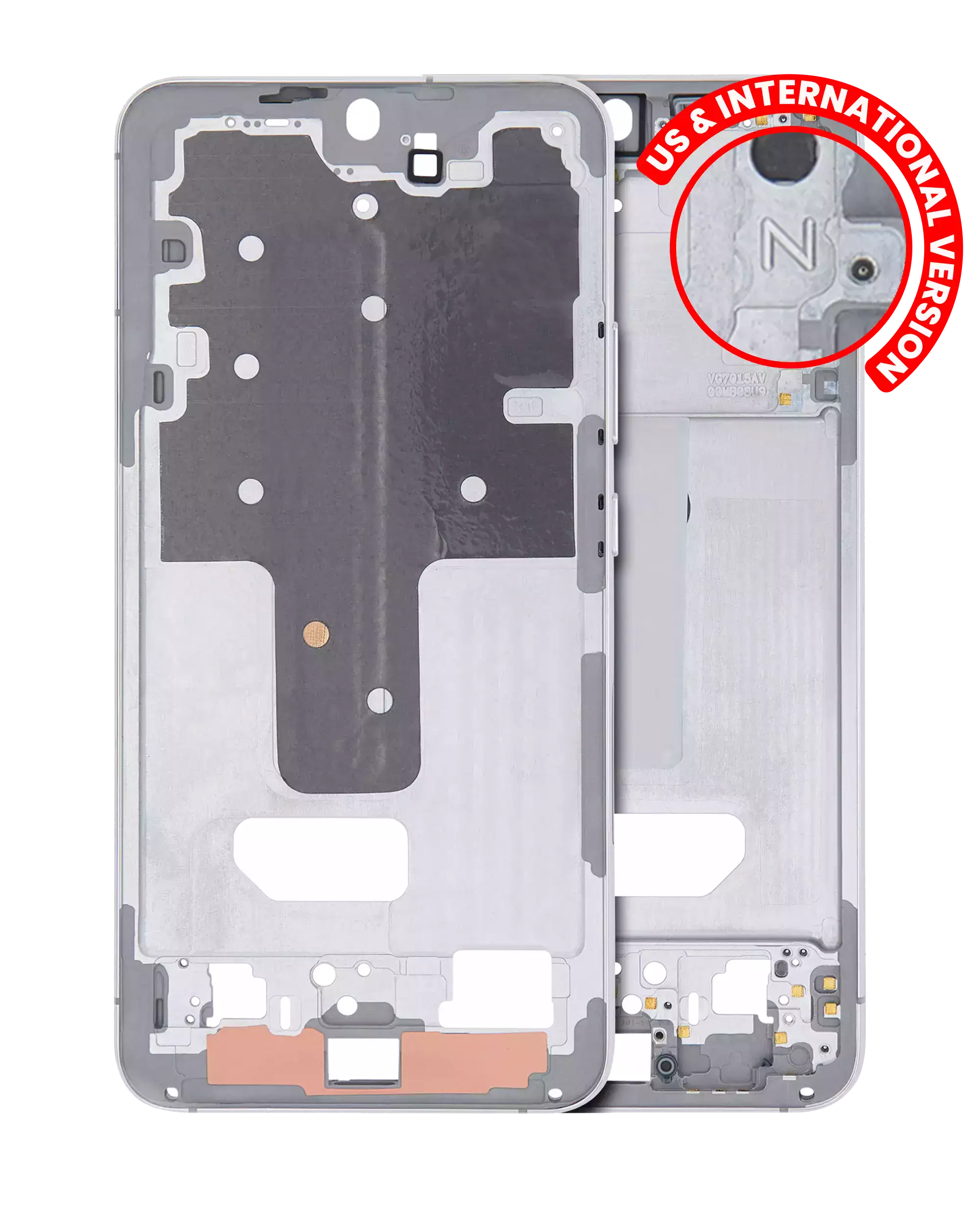 Frame centrale per Samsung Galaxy S22 Plus 5G (US e International Version) (Bianco)