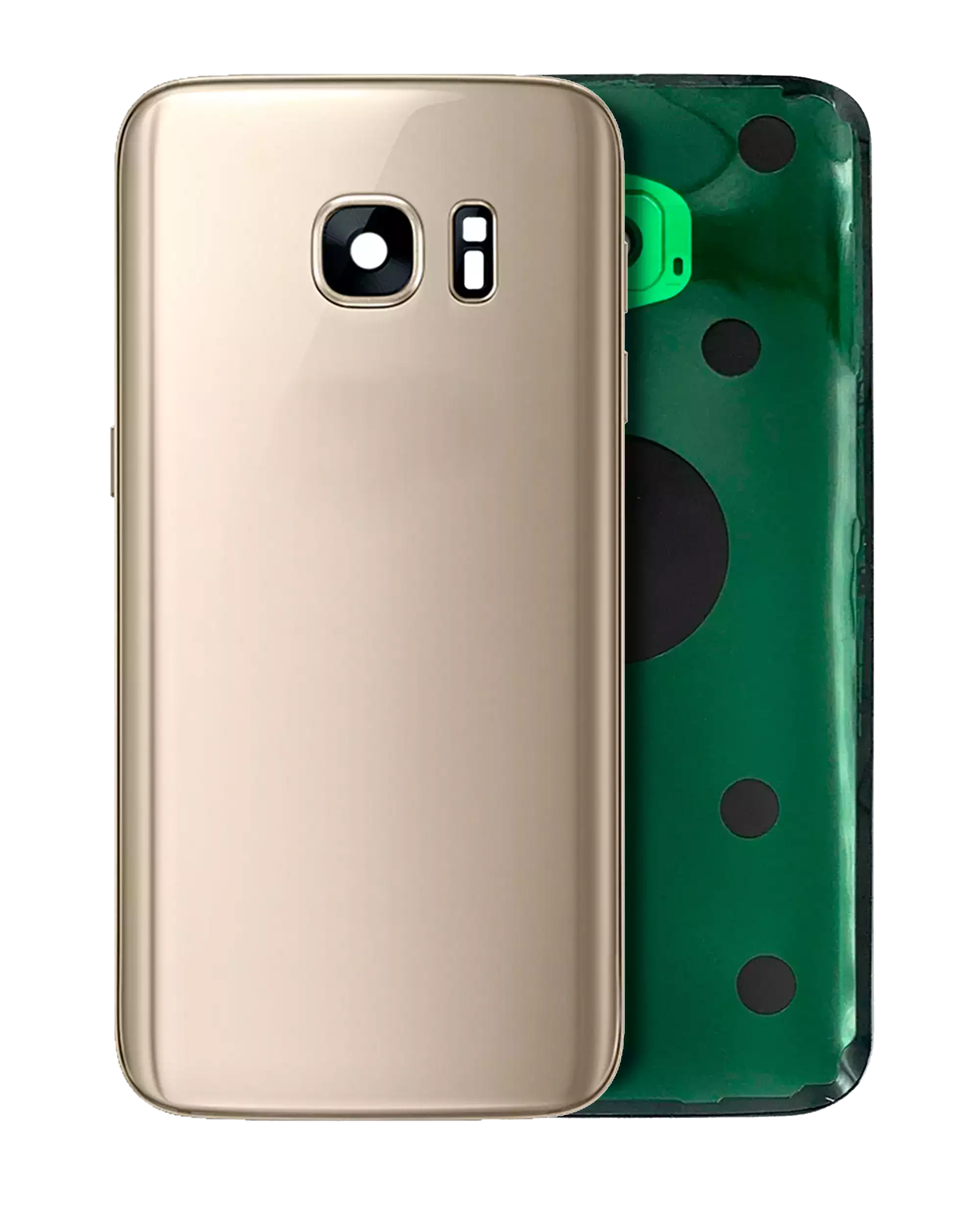 vetro cover posteriore con Vetro fotocamera per Samsung Galaxy S7 (Service Pack) (Oro platino)