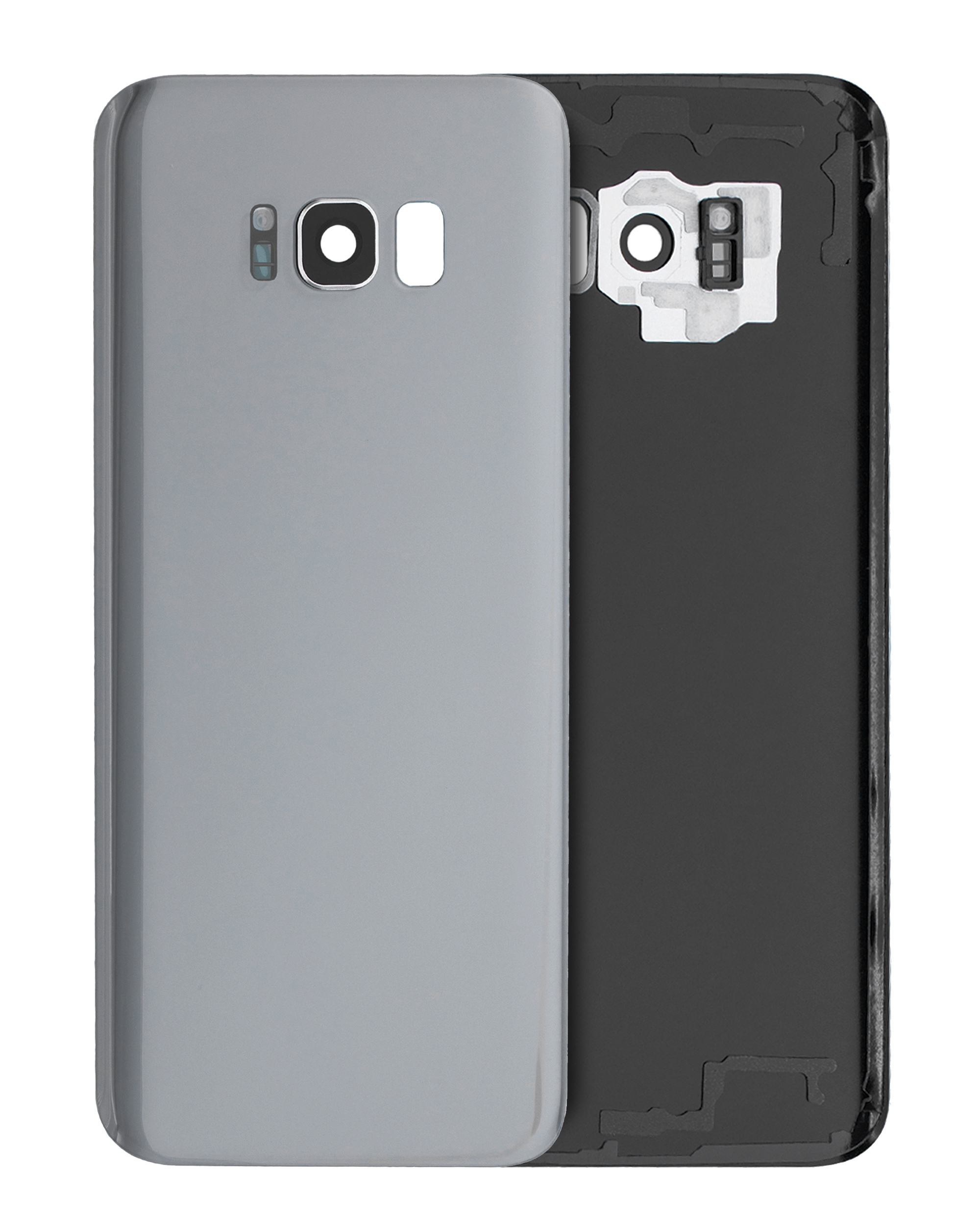 vetro cover posteriore con Vetro fotocamera per Samsung Galaxy S8 Plus (Service Pack) (Arctic Argento)