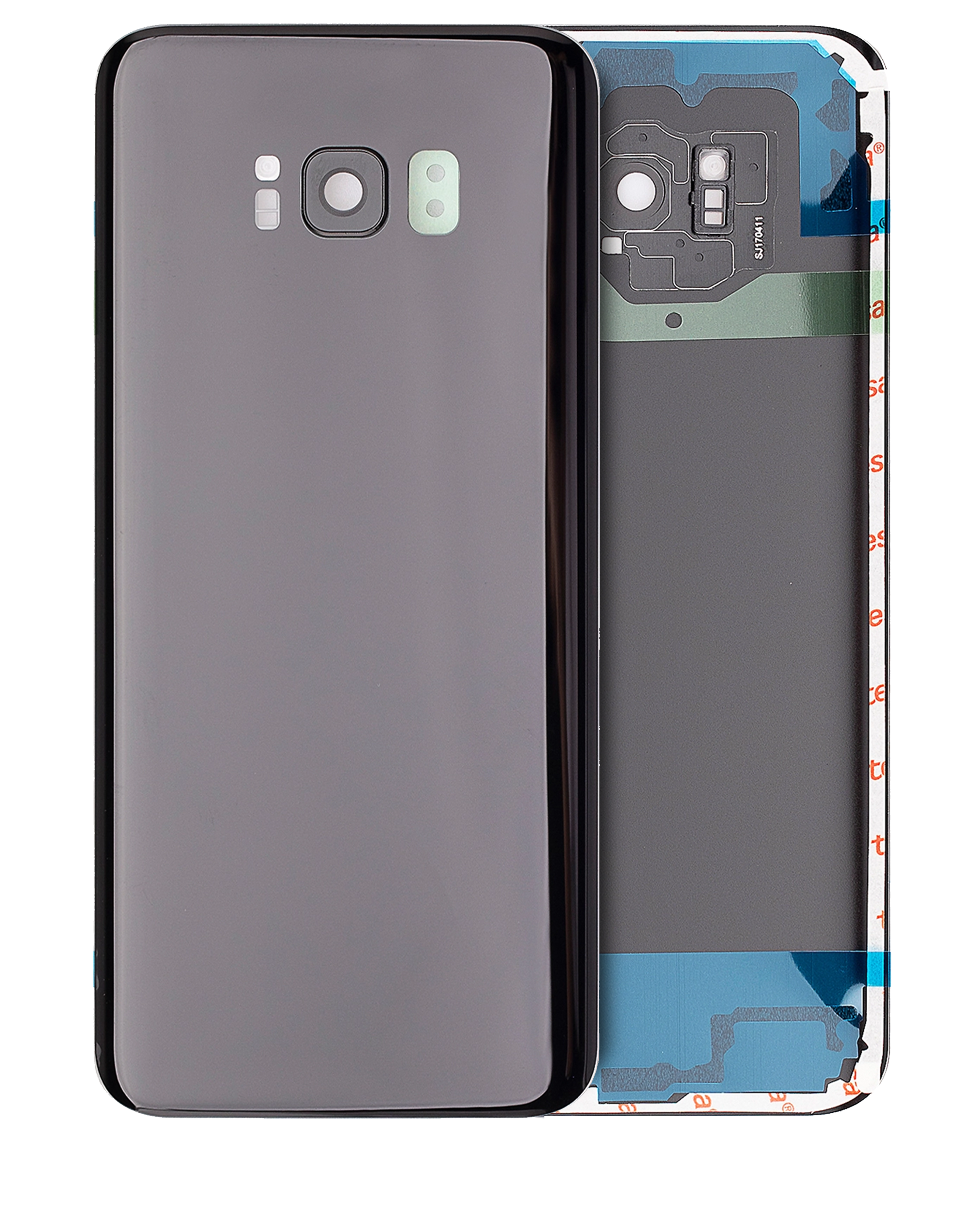 vetro cover posteriore con Vetro fotocamera per Samsung Galaxy S8 Plus (Service Pack) (Mezzanotte Nero)