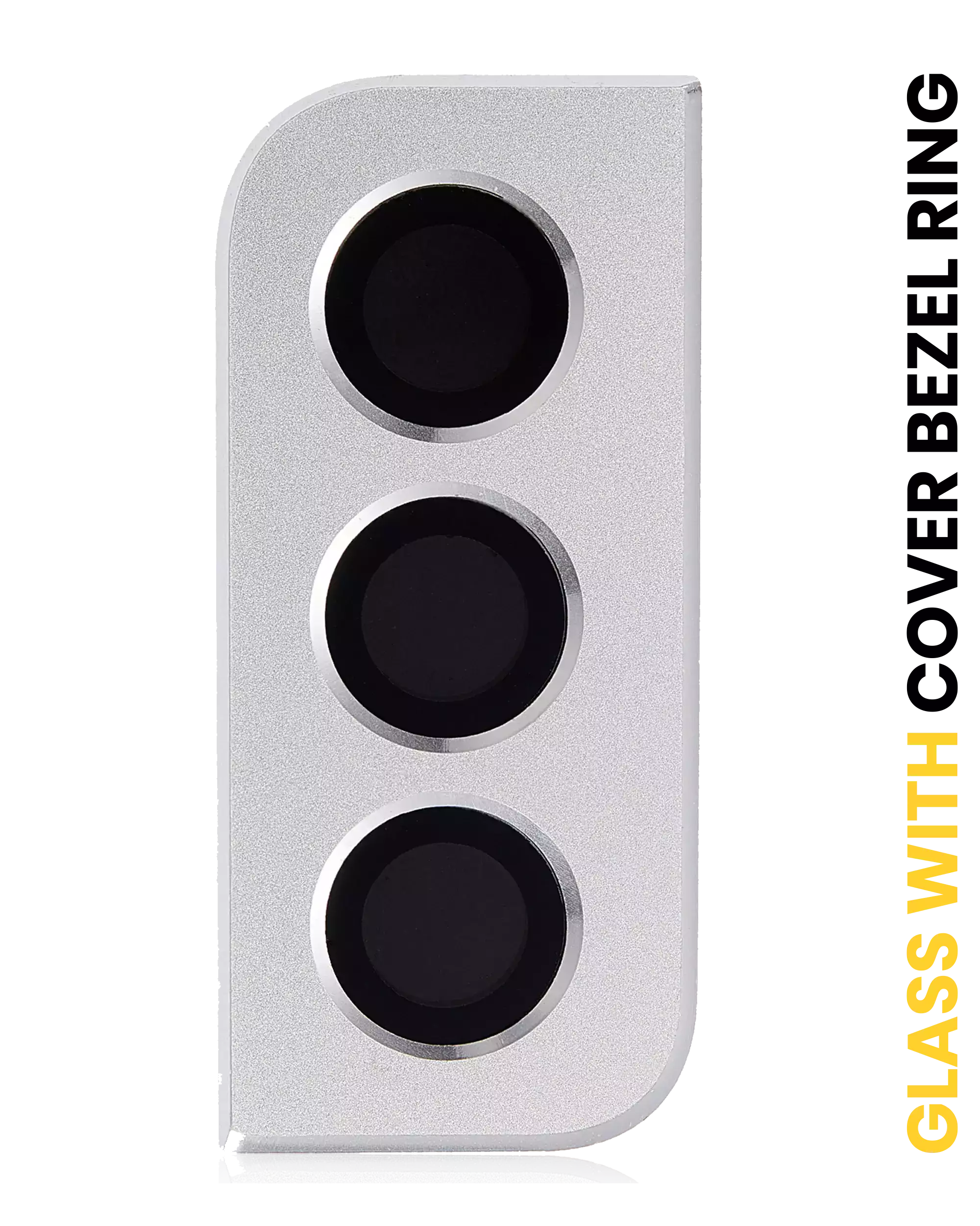 Lente fotocamera posteriore con Cover Cornice Ring per Samsung Galaxy S21 5G (Phantom Bianco)