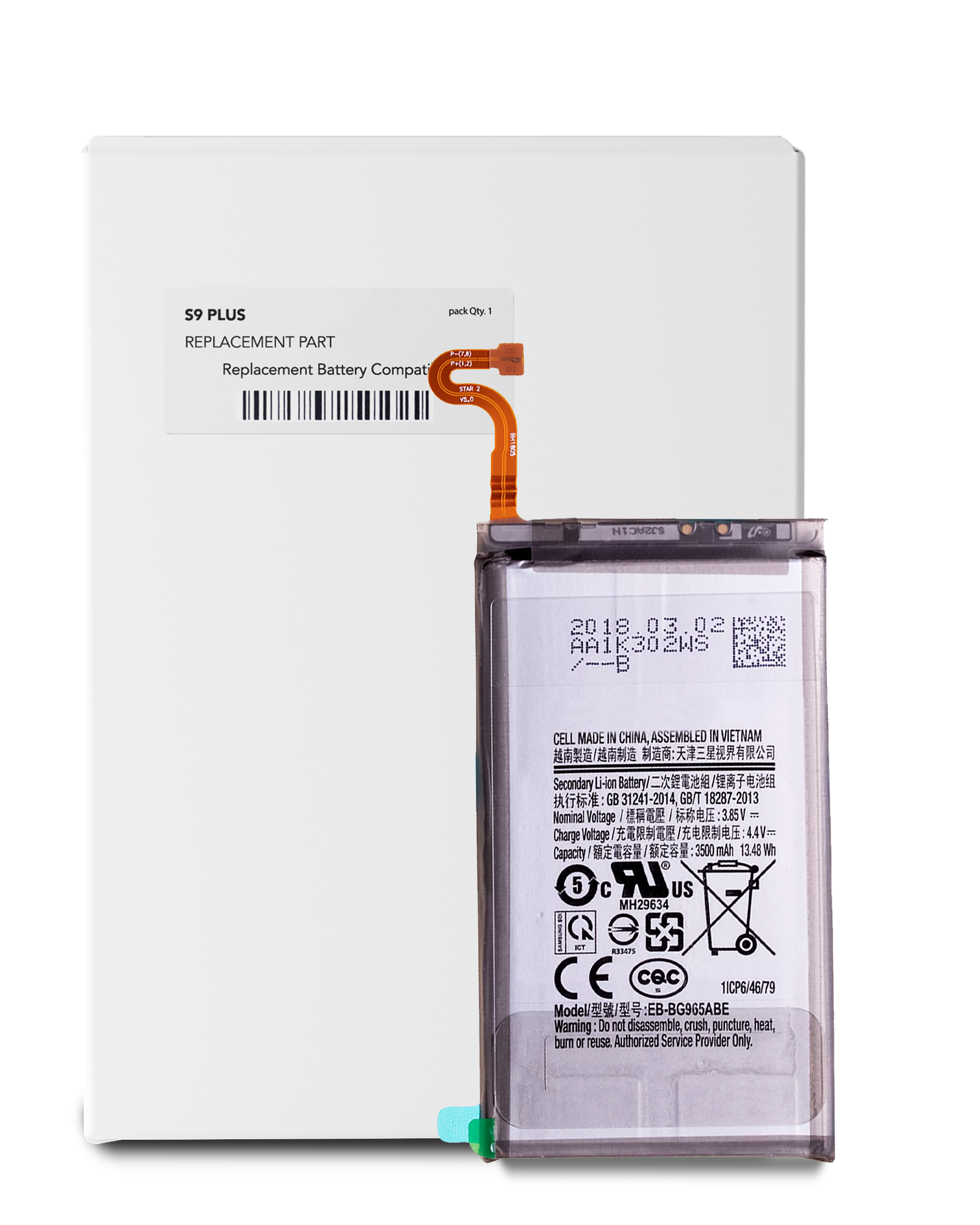 Batteria di ricambio per Samsung Galaxy S9 Plus (Service Pack)