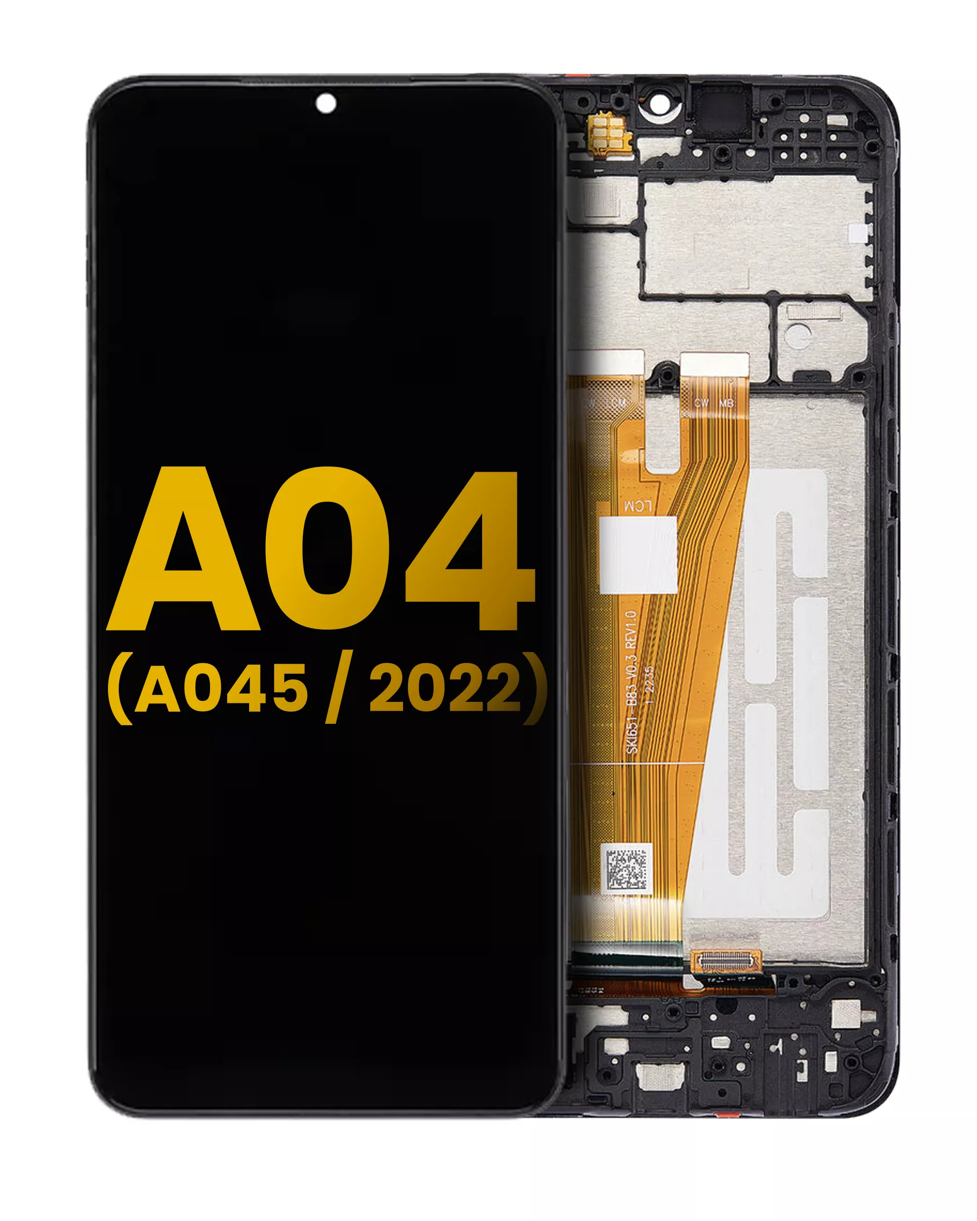 Display LCD completo con Frame per Samsung Galaxy A04 (A045 / 2022) (Refurbished) (tutti i colori)