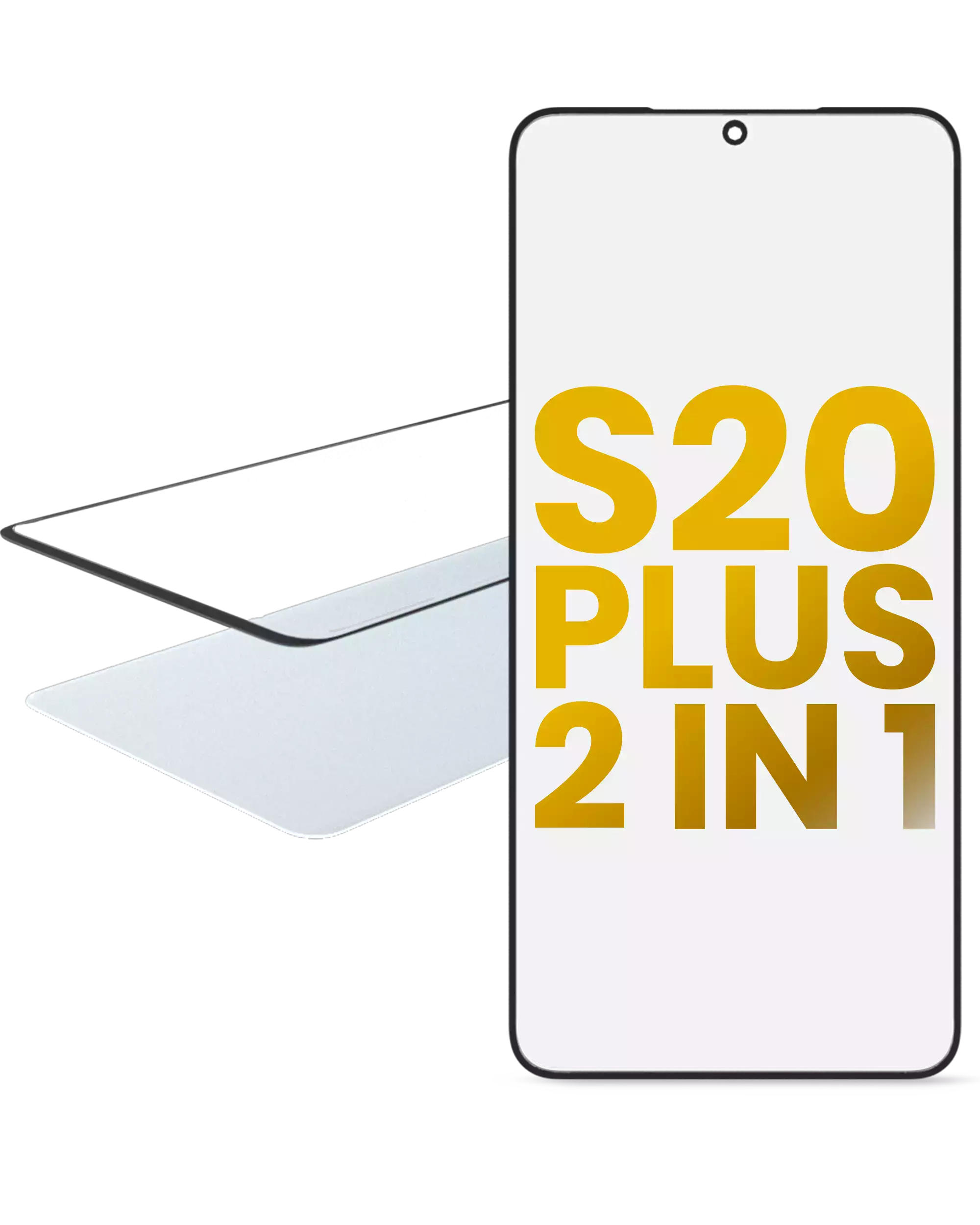 2 in 1 Vetro frontale con OCA preinstallato per Samsung Galaxy S20 Plus