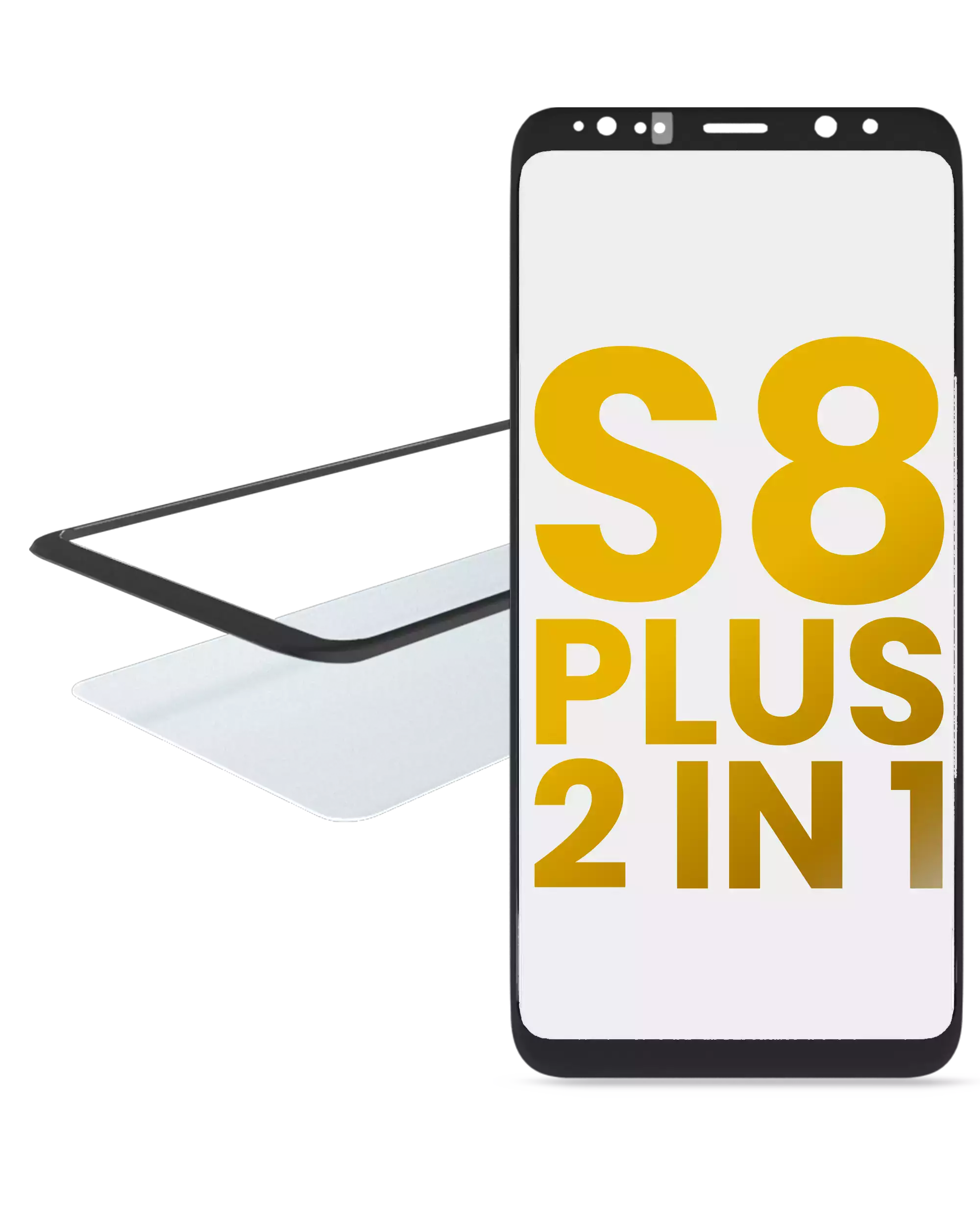 2 in 1 Vetro frontale con OCA preinstallato per Samsung Galaxy S8 Plus