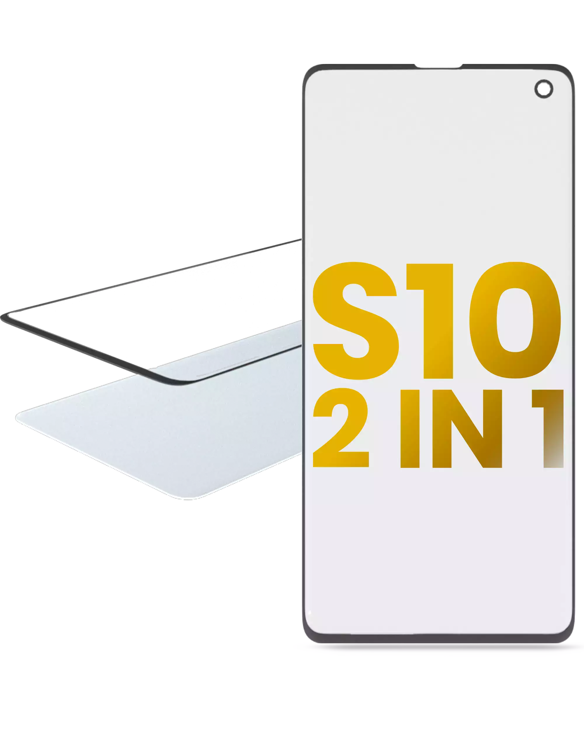 2 in 1 Vetro frontale con OCA preinstallato per Samsung Galaxy S10