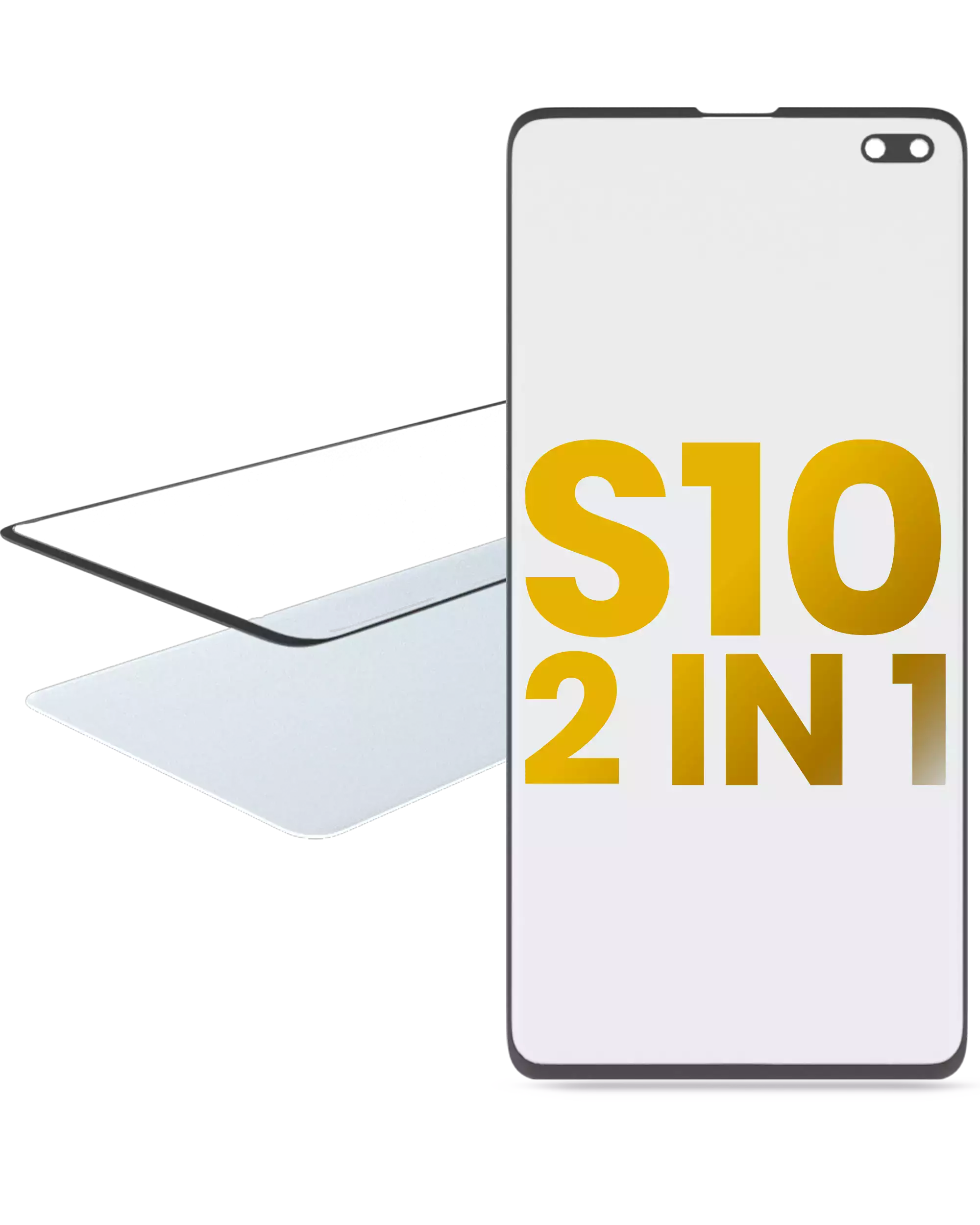 2 in 1 Vetro frontale con OCA preinstallato per Samsung Galaxy S10 Plus